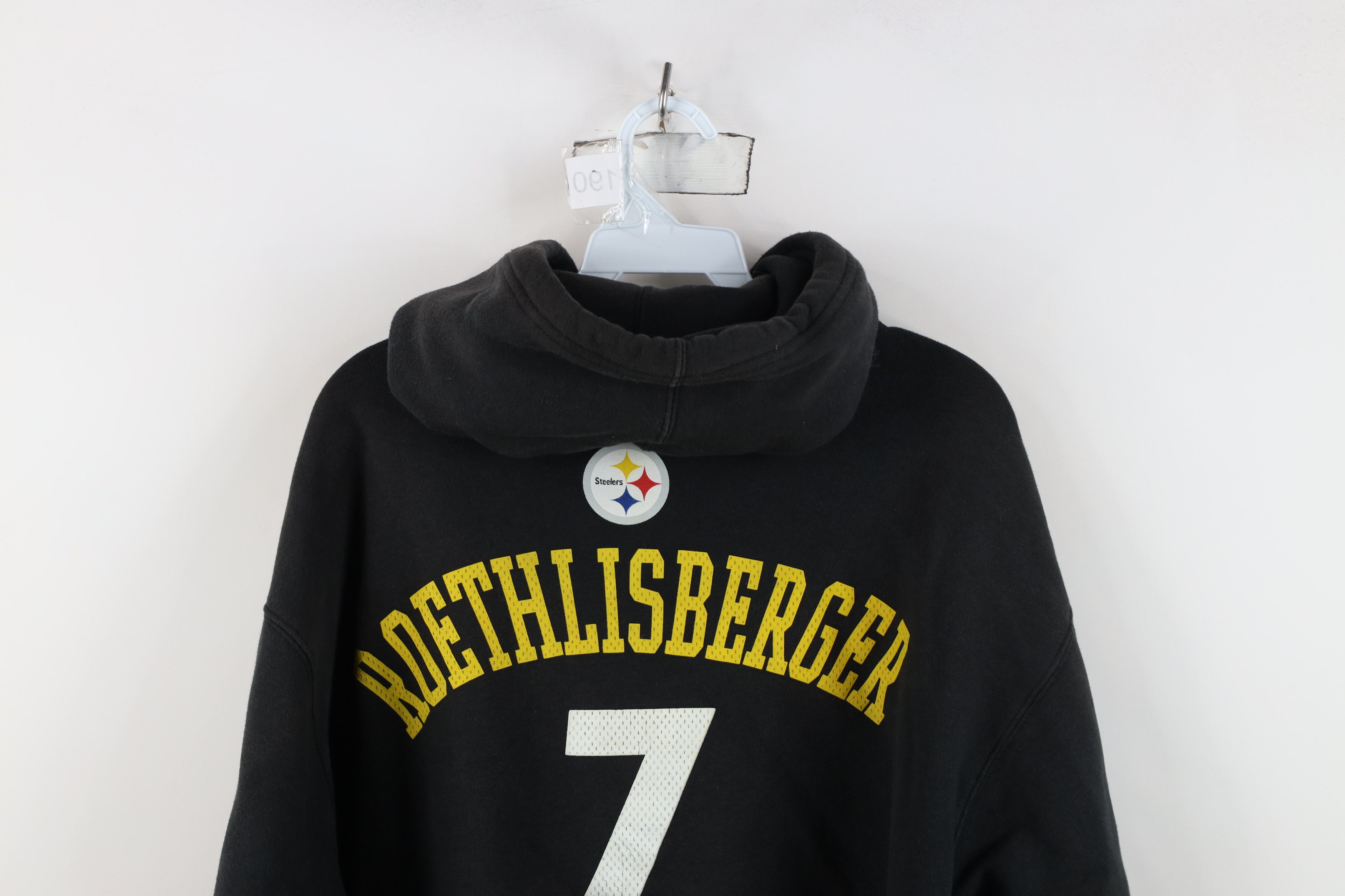 Reebok Vintage Reebok Roethlisberger Pittsburgh Steelers Hoodie Size US L / EU 52-54 / 3 - 13 Thumbnail