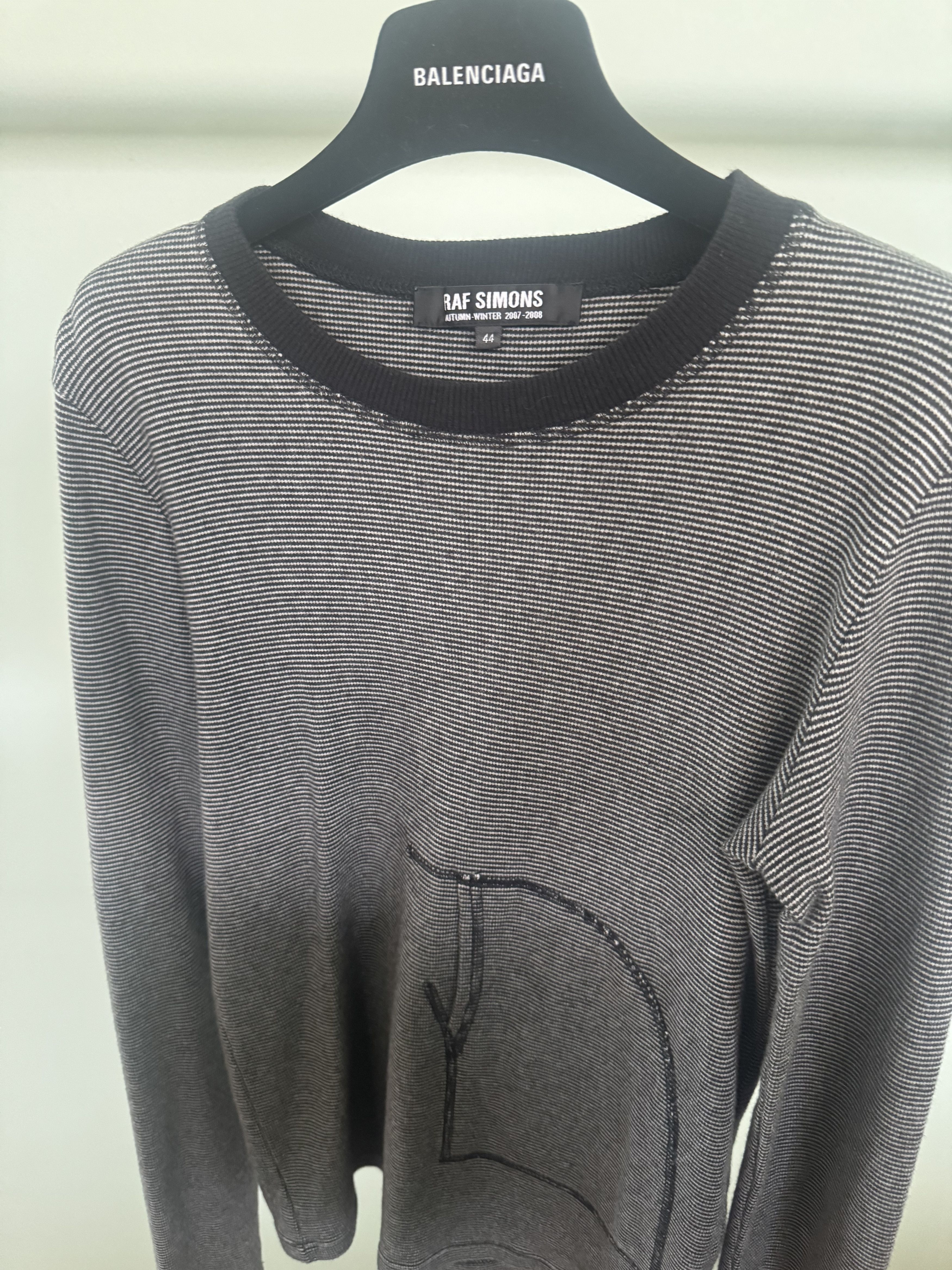 Raf Simons AW2008 Skinny Knit Front Pocket L/S Size US S / EU 44-46 / 1 - 3 Thumbnail