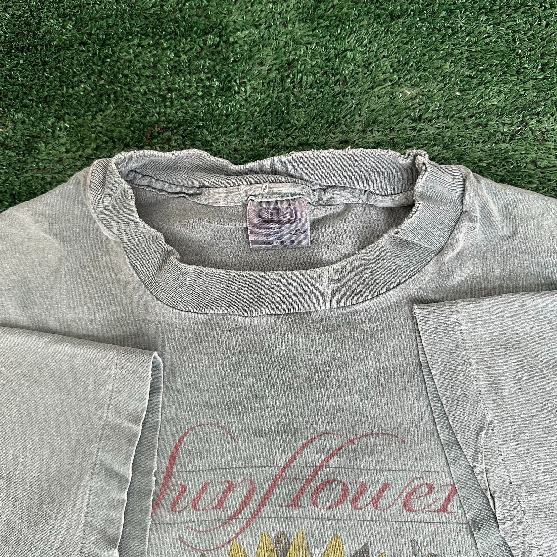 Anvil Vintage 90s Sunflower Floral Art T-Shirt Wildlife Nature Sin Size US XL / EU 56 / 4 - 3 Thumbnail