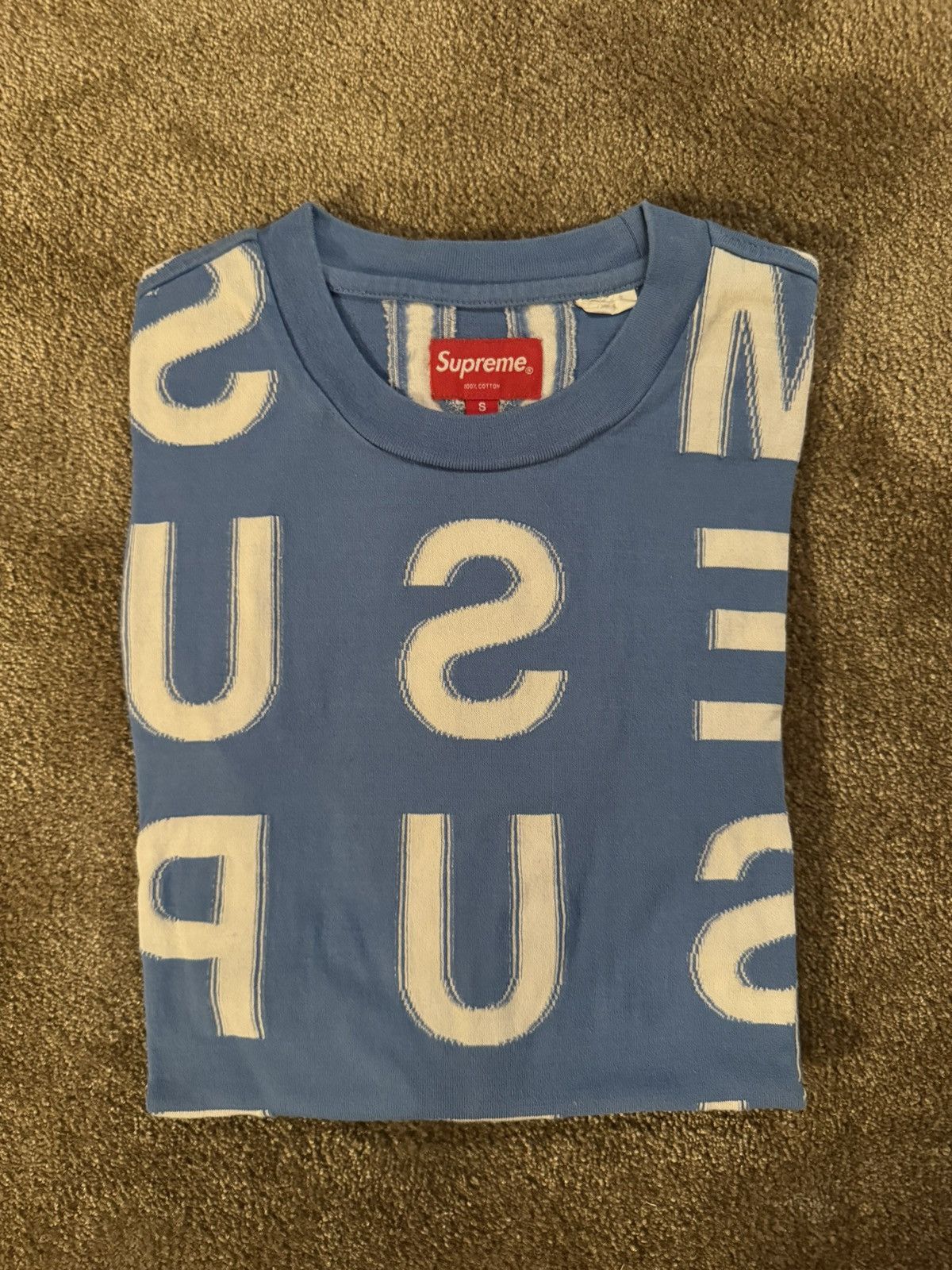 Supreme Supreme Intarsia cotton T-shirt Size US S / EU 44-46 / 1 - 1 Thumbnail