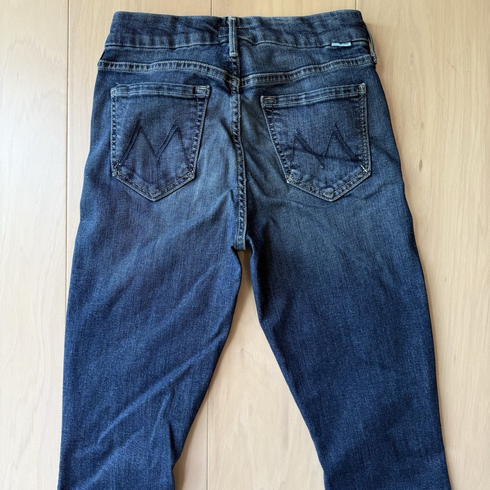 MOTHER Mother Looker Crop Jeans Women's 26 Blue Dark Wash Glam Size 26" / US 2 / IT 38 - 7 Thumbnail