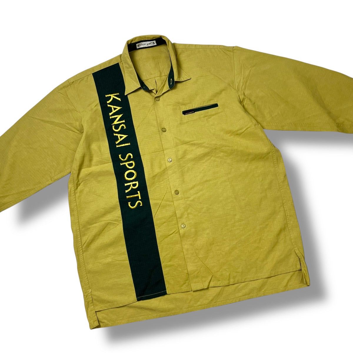 Kansai Yamamoto Kansai Ripstop material long sleeve button ups shirt Size US L / EU 52-54 / 3 - 2 Thumbnail