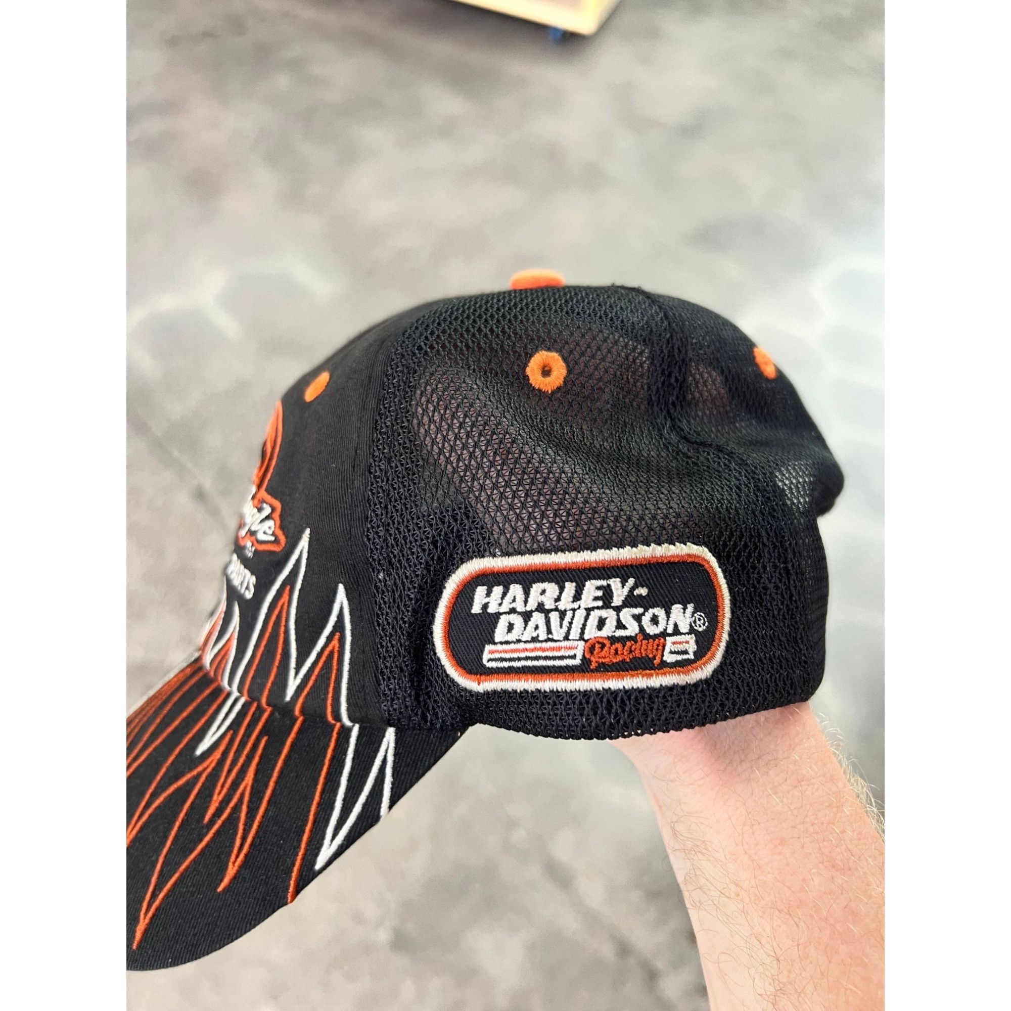 Harley Davidson × Vintage Vintage Y2K Screaming Eagle Harley Snapback Size ONE SIZE - 2 Thumbnail