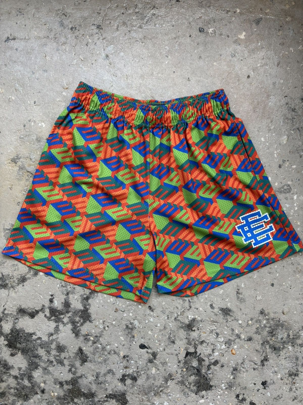 Eric Emanuel Eric Emanuel multi color mesh shorts Size US 34 / EU 50 - 1 Thumbnail