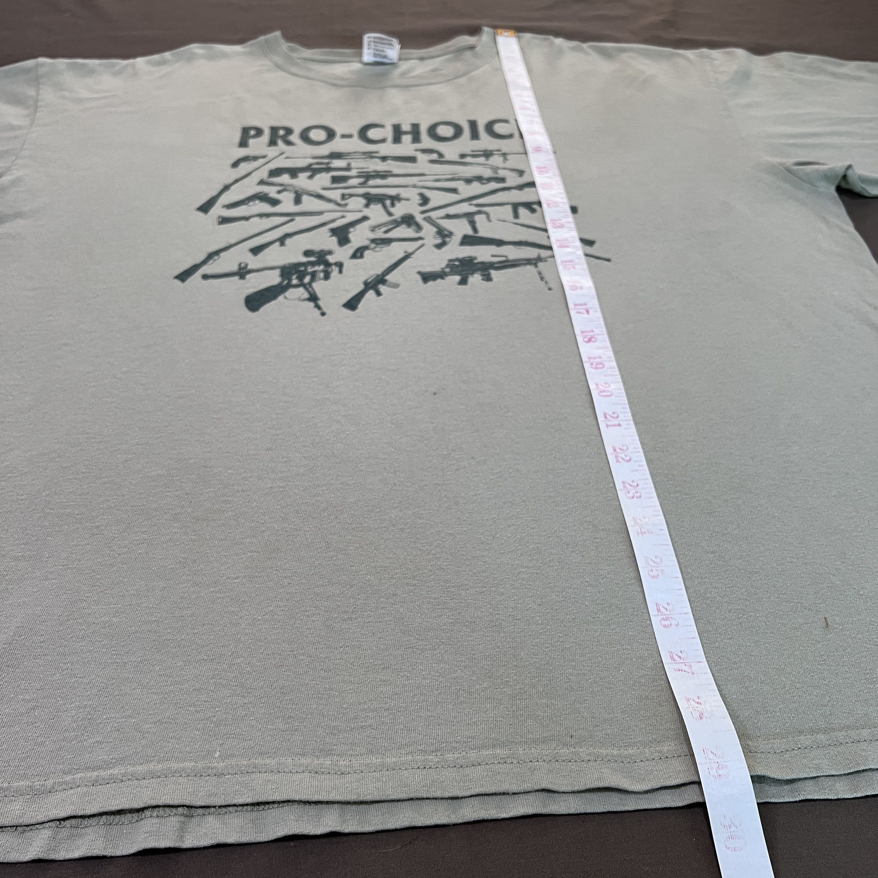 Vintage Vintage Y2K Pro choice Gun Promo Tee 2XL Rifle 911 Size US XXL / EU 58 / 5 - 7 Thumbnail