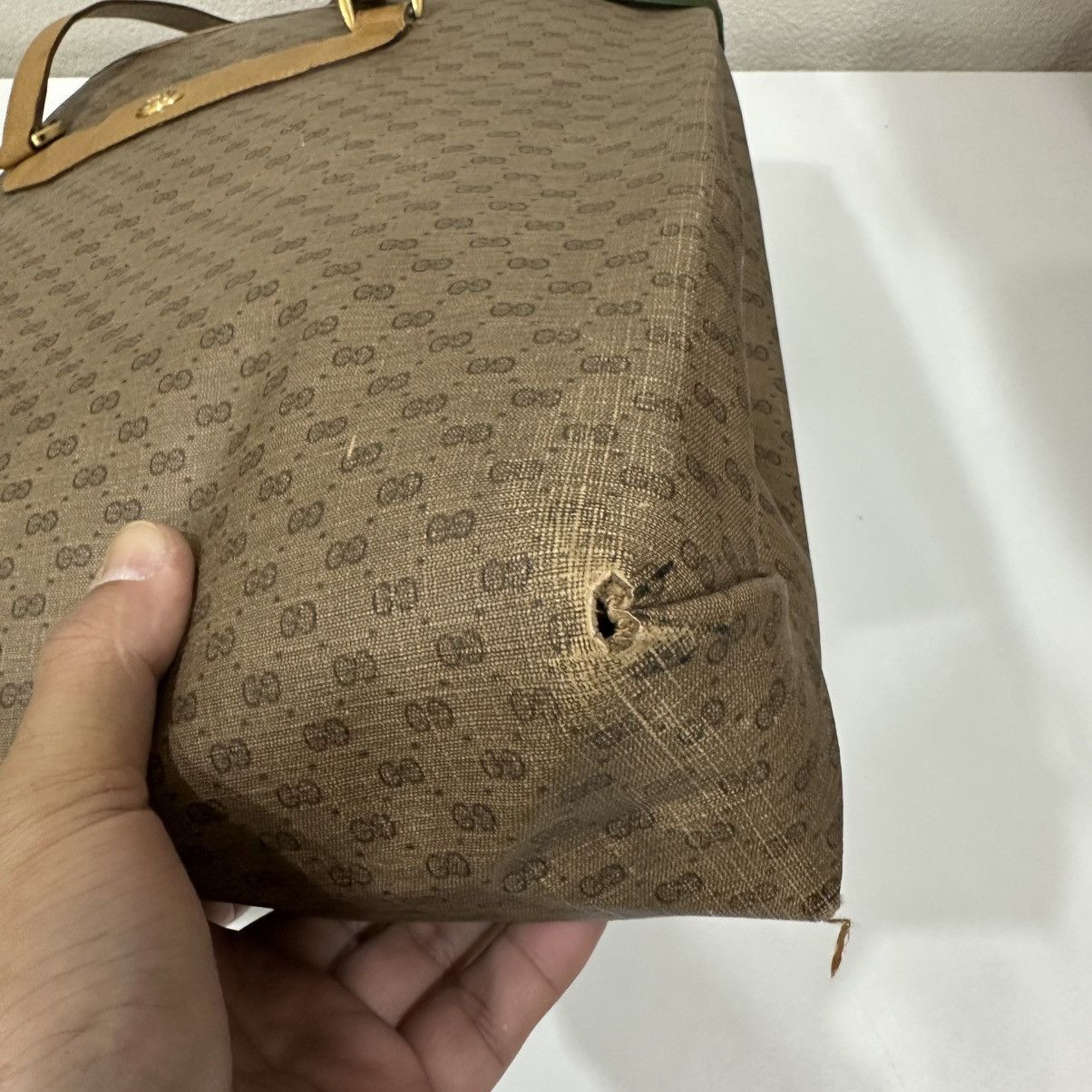 Gucci VINTAGE GUCCI WEB GG SUPREME TOTE BAG 35 Size ONE SIZE - 9 Thumbnail
