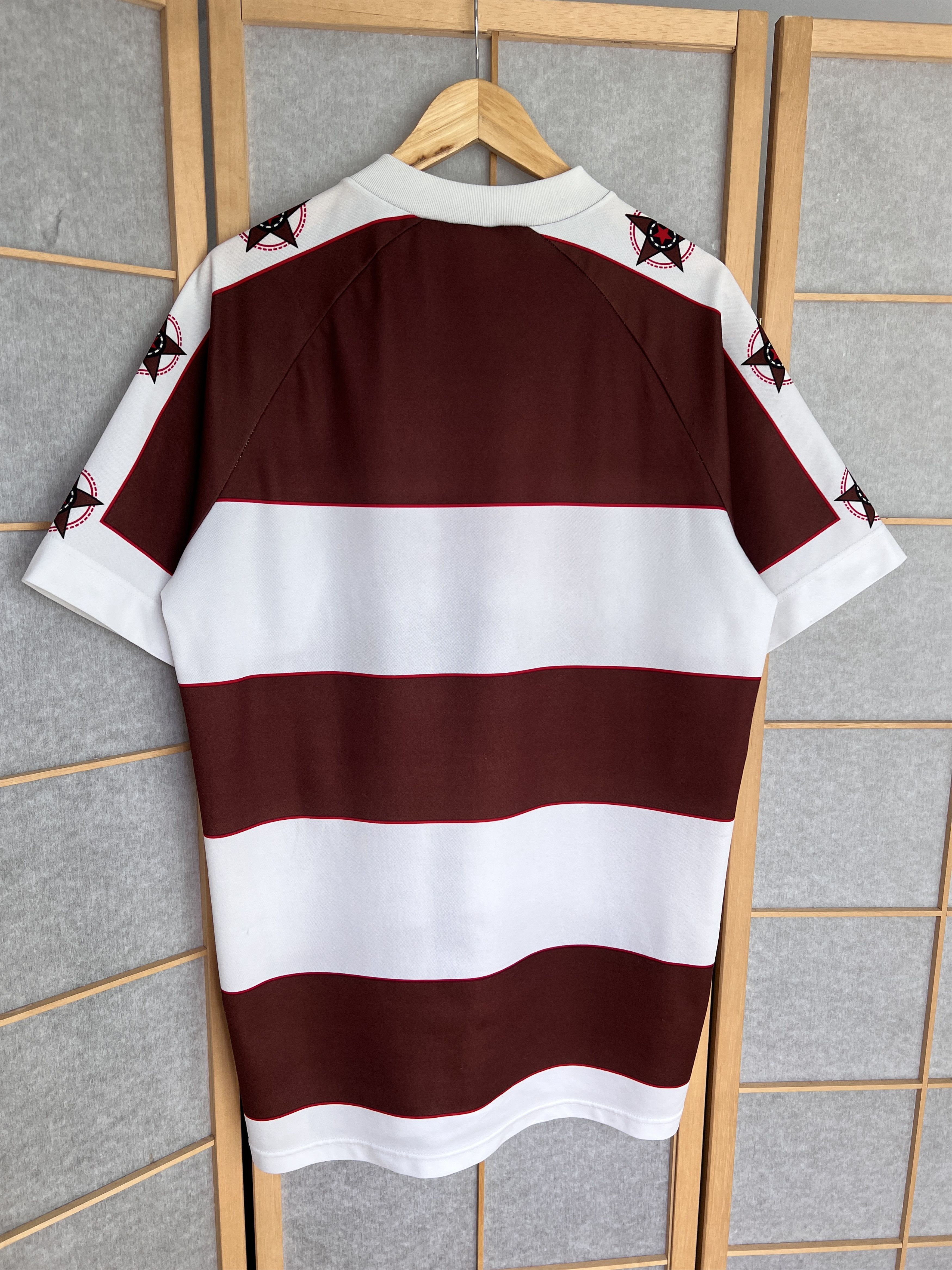 Other Rare! FC ST Pauli 1995 home striped football jersey reusch Size US XL / EU 56 / 4 - 8 Thumbnail