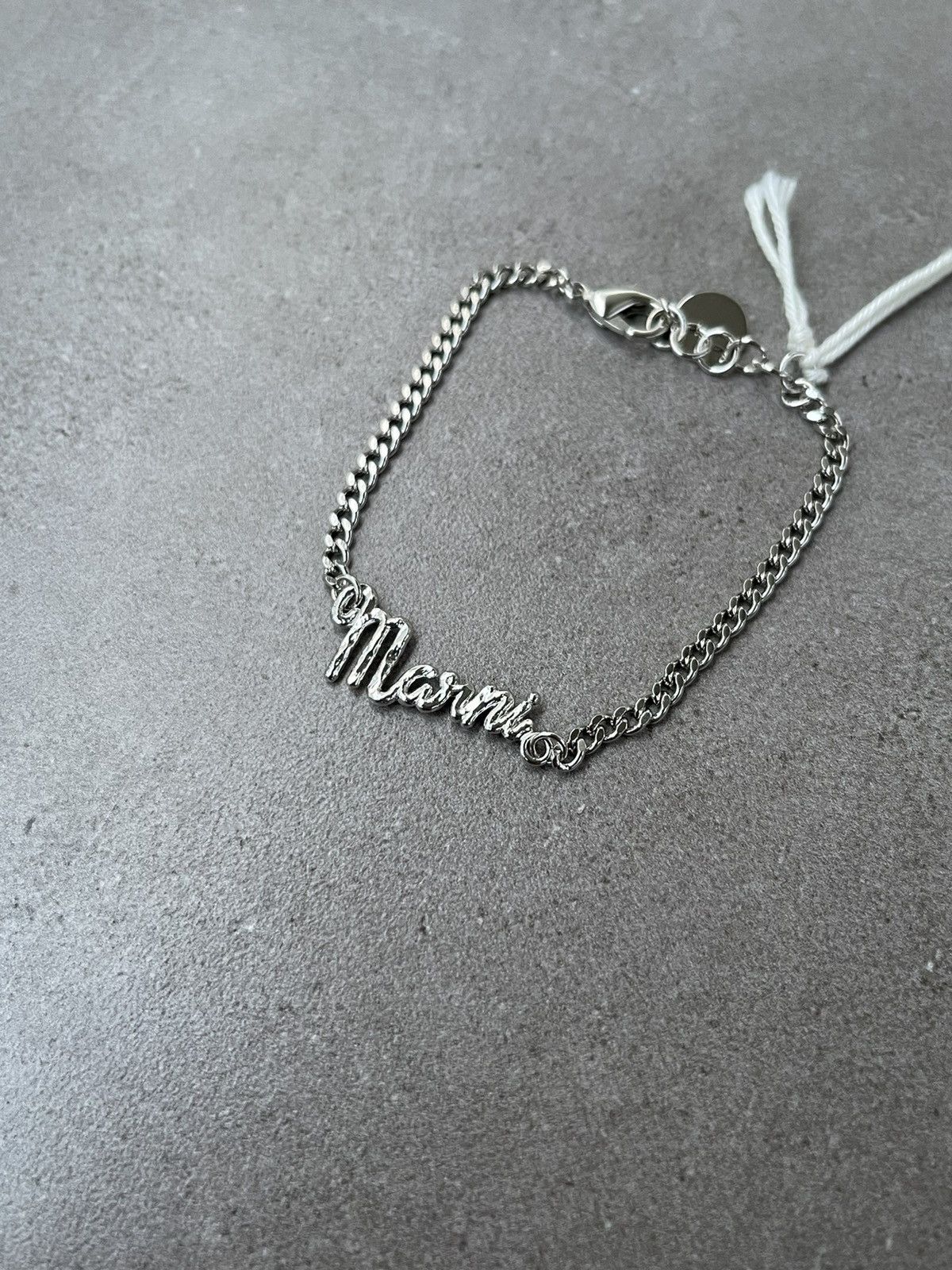 Marni !DS! FW22 Marni Silver Logo Bracelet Size ONE SIZE - 9 Thumbnail