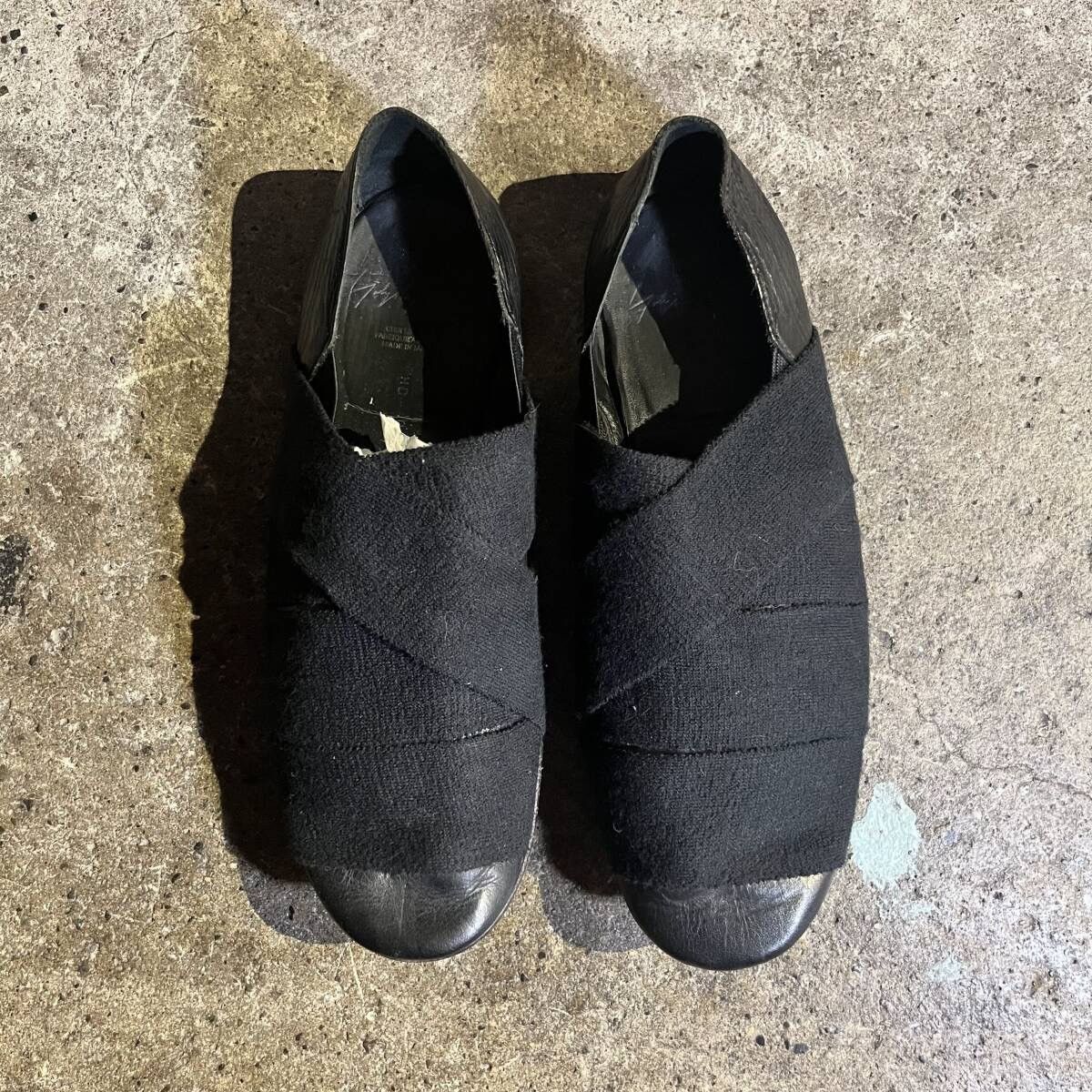 Yohji Yamamoto Yohji Yamamoto bandage leather slip ons Size US 10.5 / EU 43-44 - 1 Thumbnail