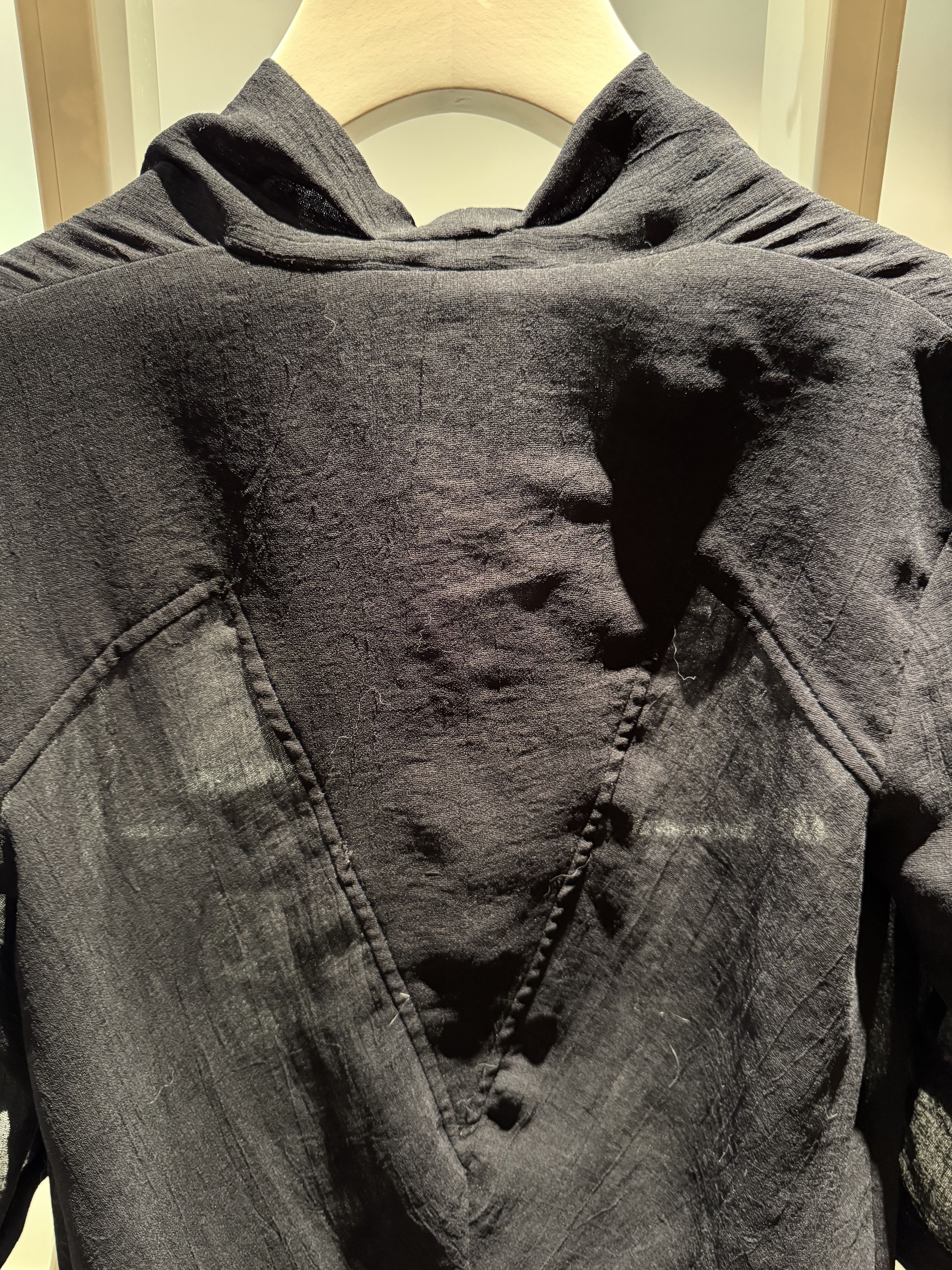 Helmut Lang Helmut Lang Draped Black Shirt (Size P) Size XS / US 0-2 / IT 36-38 - 4 Thumbnail