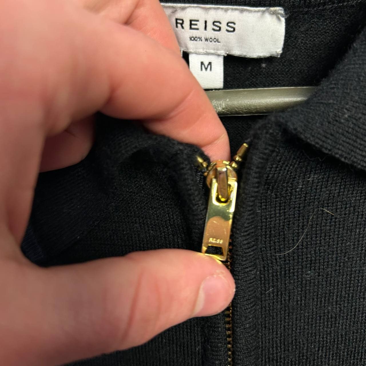 Reiss Luxuey Reiss 1/3 zip designer oldmoney streetwear wool polo Size US M / EU 48-50 / 2 - 5 Thumbnail