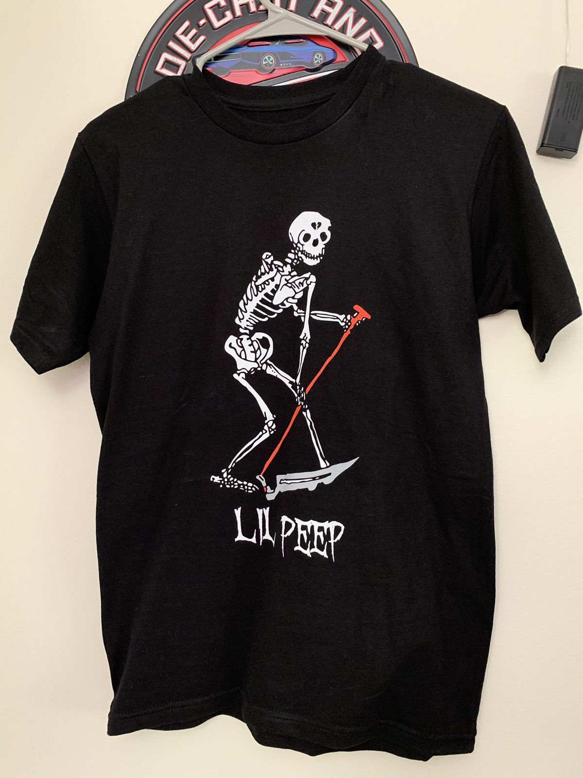 LIL PEEP Black OG Skeleton T-shirt | Grailed