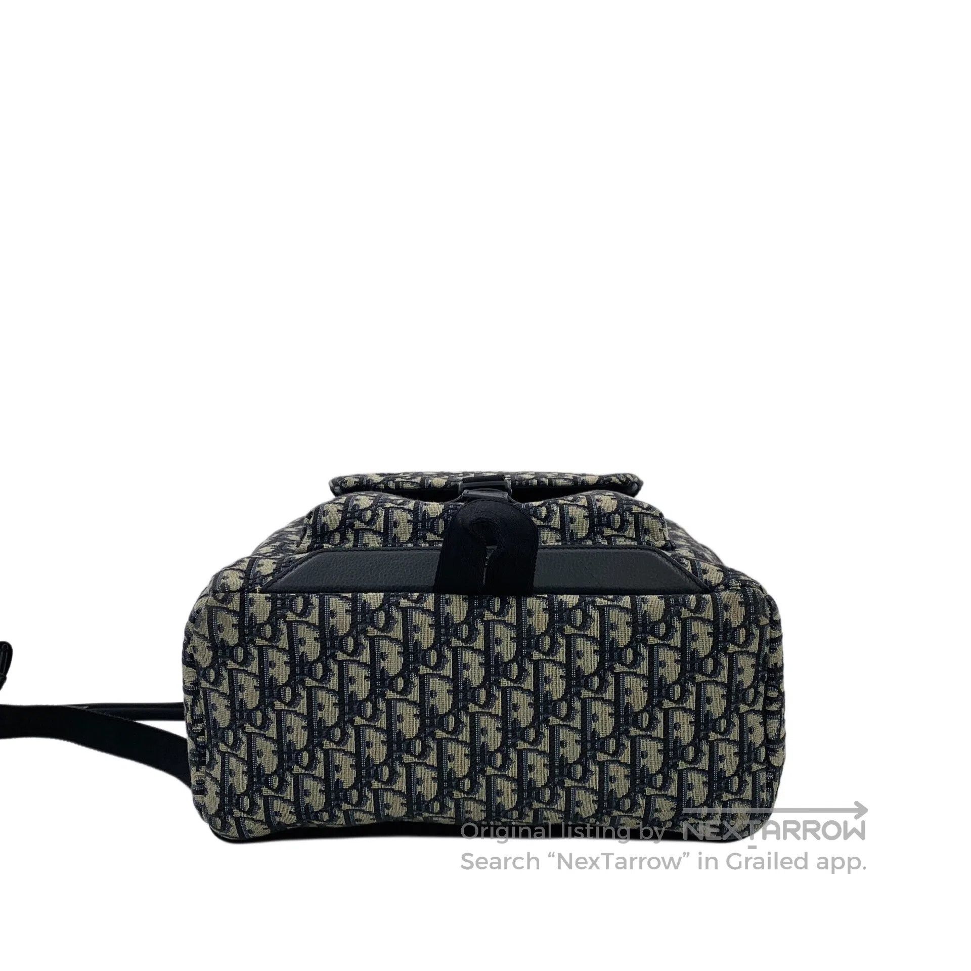 Dior Dior Color-Blocked Logo Jacquard Full-Print Cowhide Backpa Size ONE SIZE - 5 Thumbnail