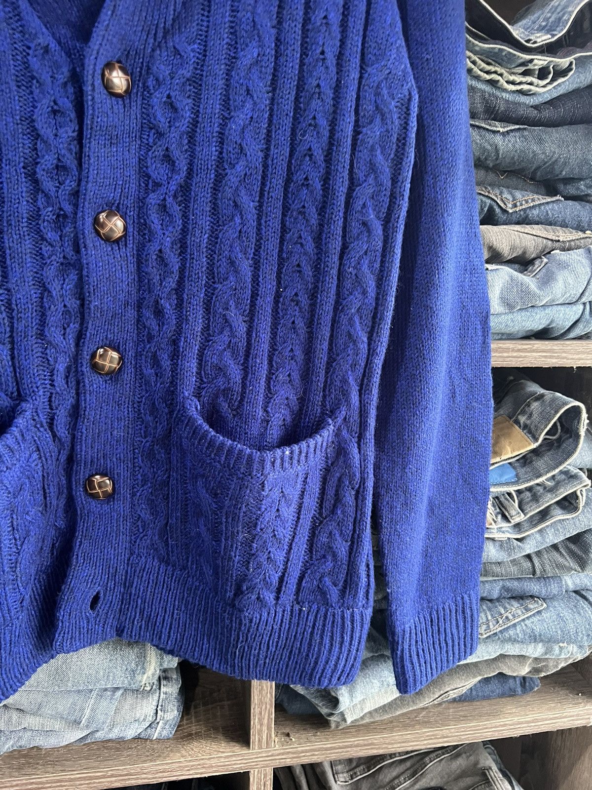 RAGEBLUE 🔥Rageblue Shawl Collar Knit Cardigan Size M / US 6-8 / IT 42-44 - 6 Thumbnail