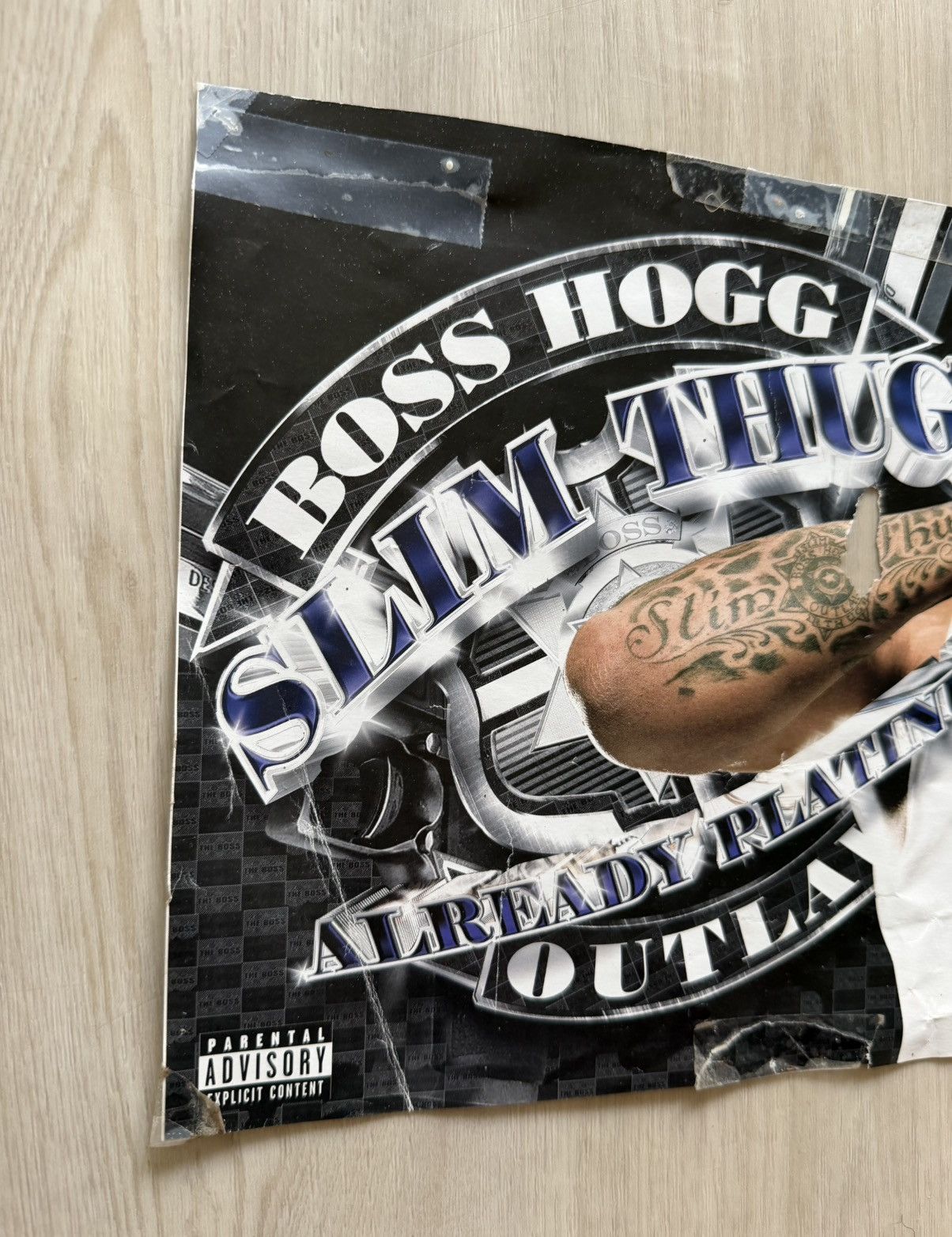 Vintage Vintage Y2K Slim Thug Already Platinum Promo Poster *** Size ONE SIZE - 4 Thumbnail