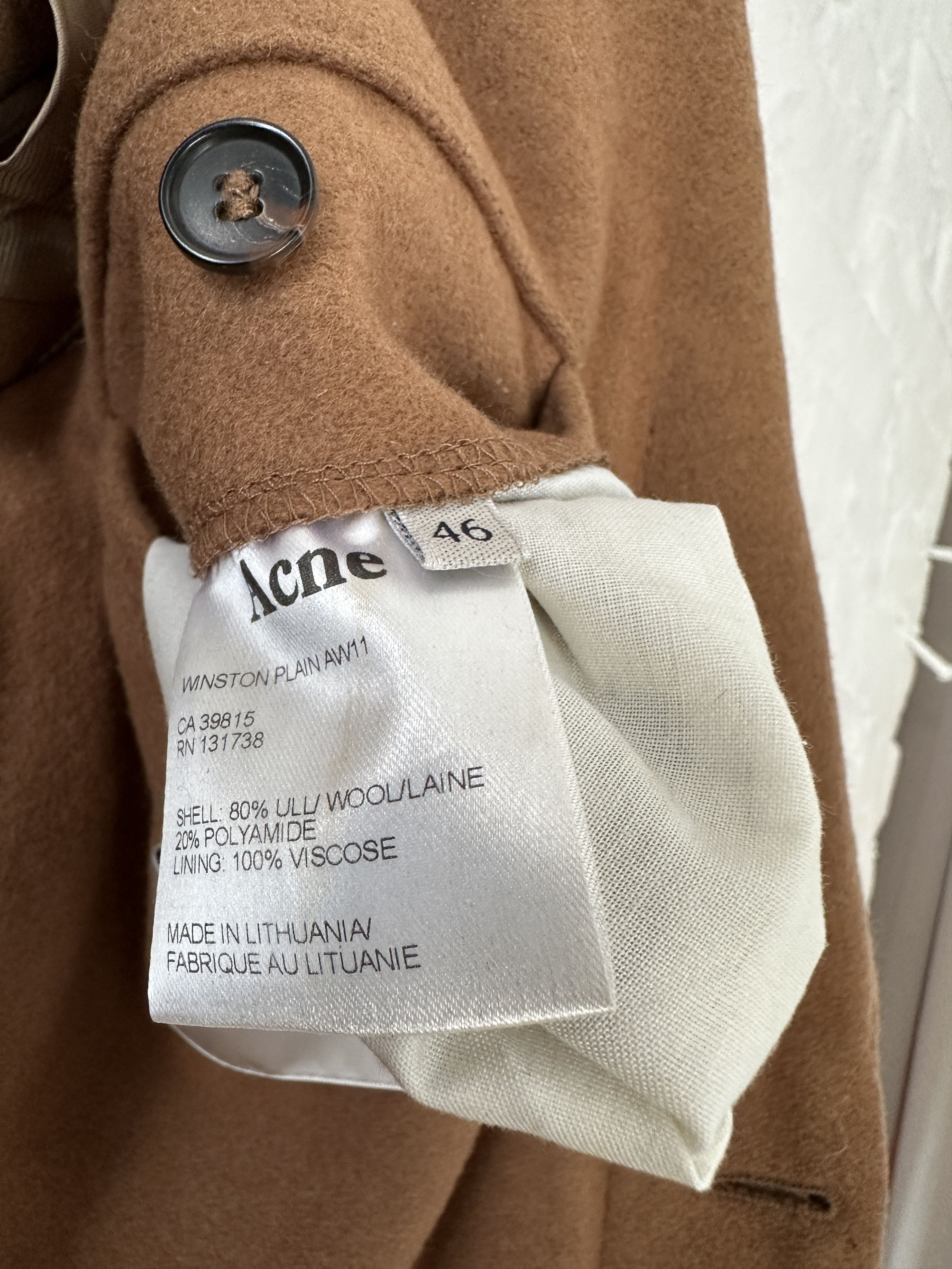 Acne Studios Acne Studios Winston Wool Coat Size US S / EU 44-46 / 1 - 7 Thumbnail