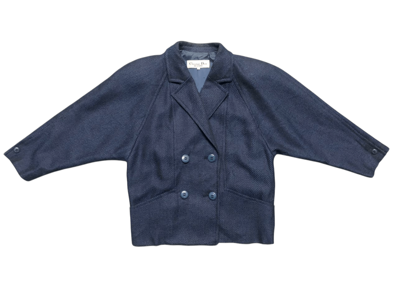 Christian Dior Monsieur Vintage Christian Dior Wool Double Breasted Coat Rare Size S / US 4 / IT 40 - 3 Thumbnail