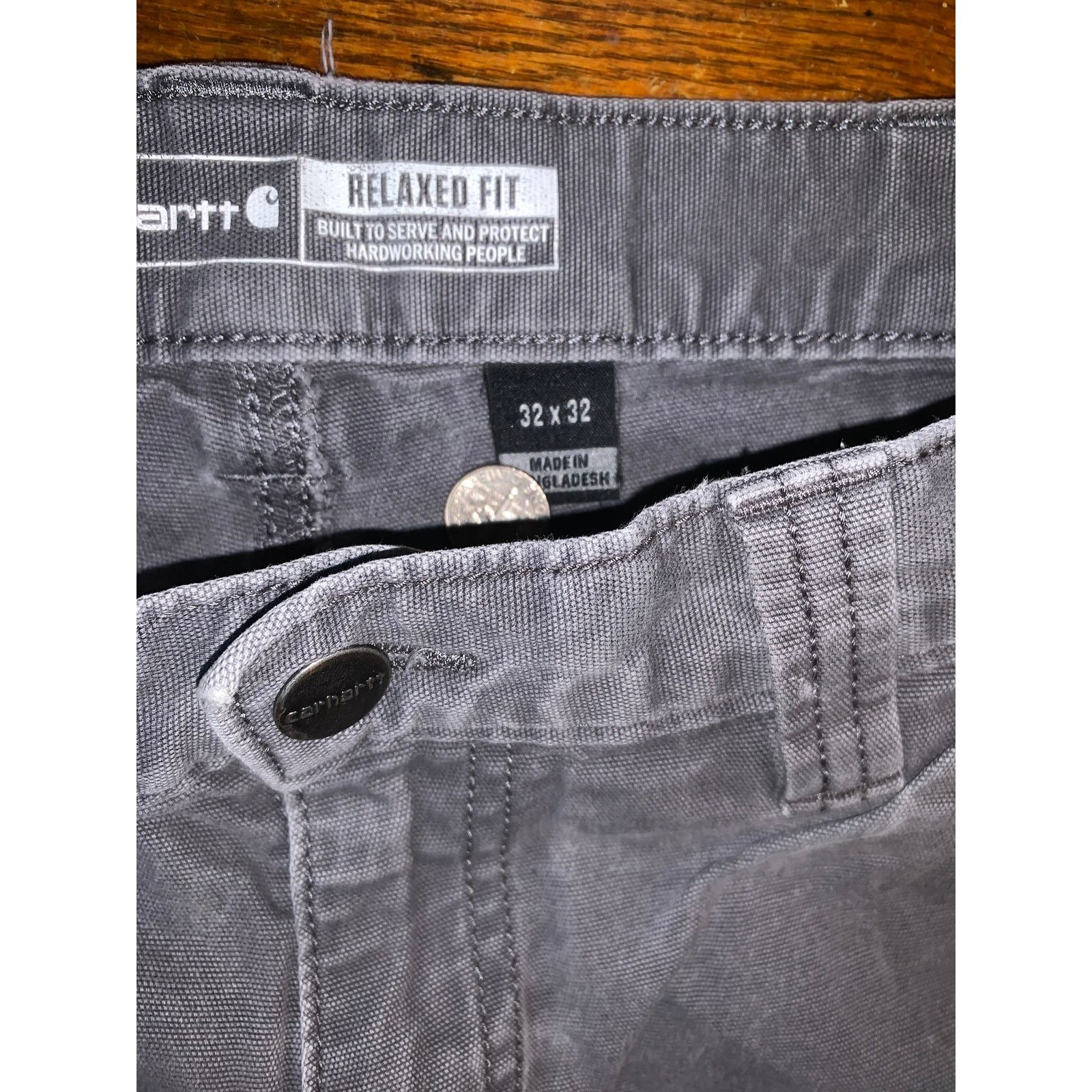 Carhartt Carhartt 102291 Rugged Flex Pants 32x32 Gravel Size US 32 / EU 48 - 4 Thumbnail