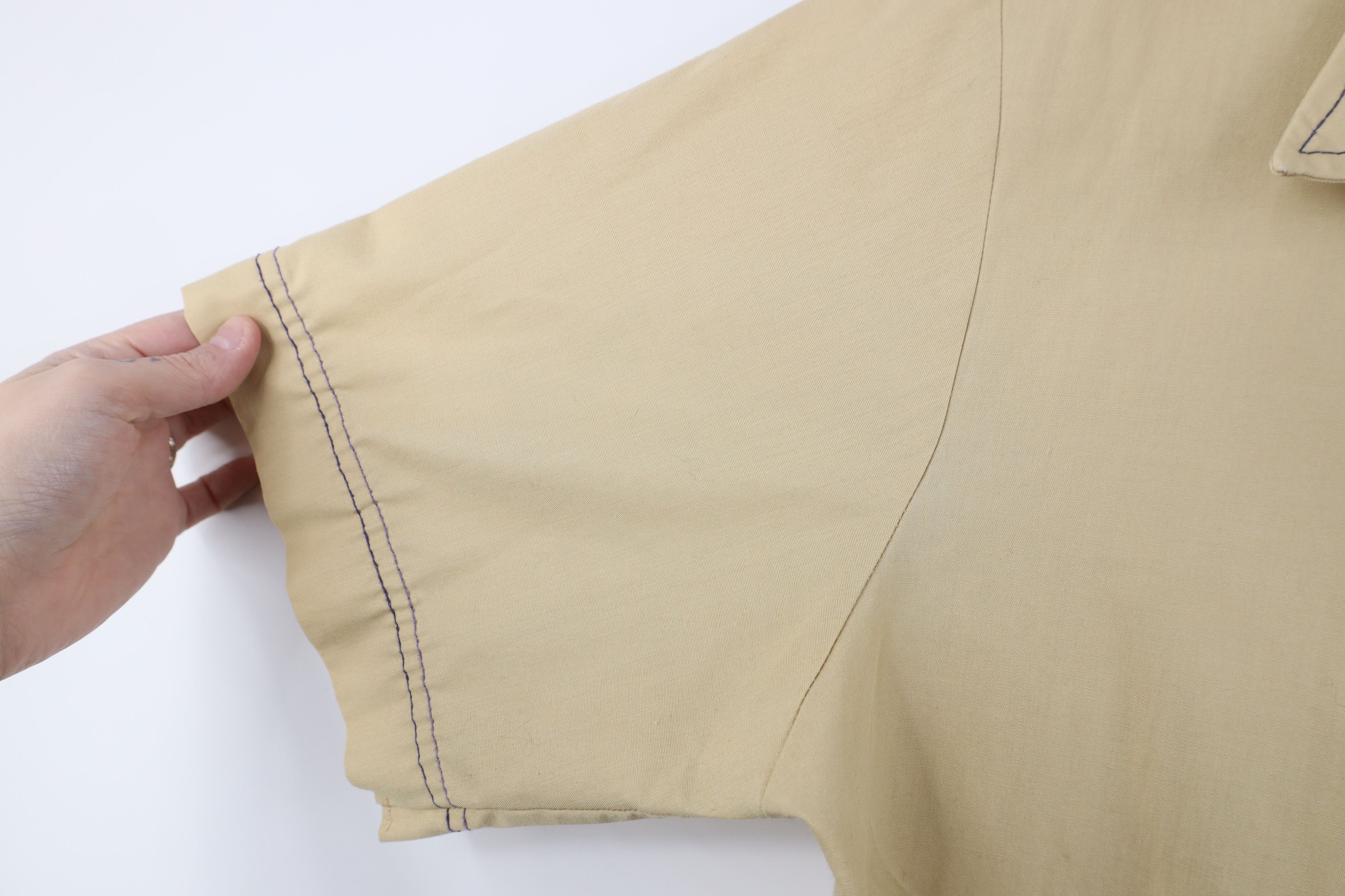 Vintage Vintage 60s 70s Streetwear Short Sleeve Collared Shirt Size US L / EU 52-54 / 3 - 11 Thumbnail