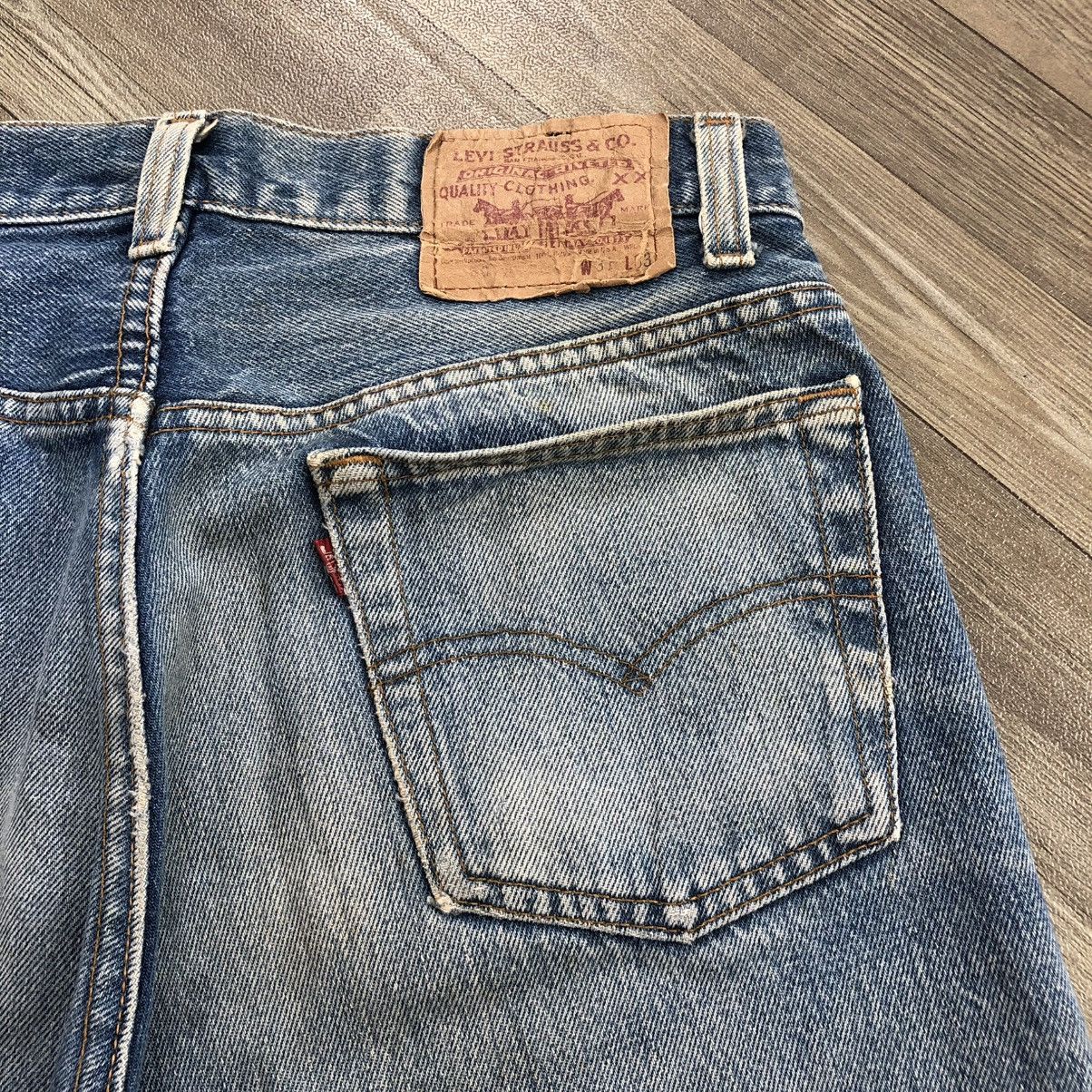 Levi's × Levi's Vintage Clothing × Vintage 🇺🇸90’s Vintage Levis 501XX 31x33 Straight Leg Faded Jeans Size US 29 - 13 Thumbnail