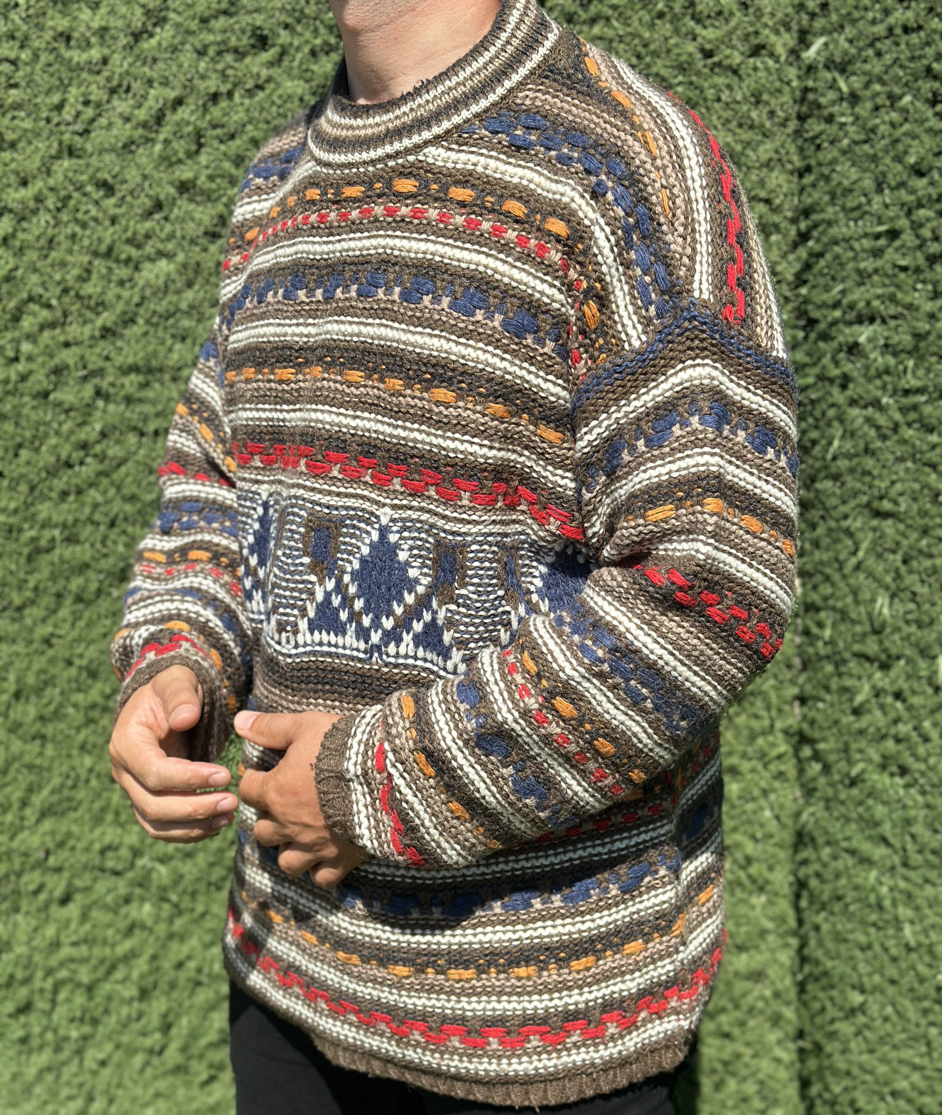 Missoni Vintage 1993 Missoni Sport Rainbow Pullover Cosby Size XL Size US XL / EU 56 / 4 - 7 Thumbnail