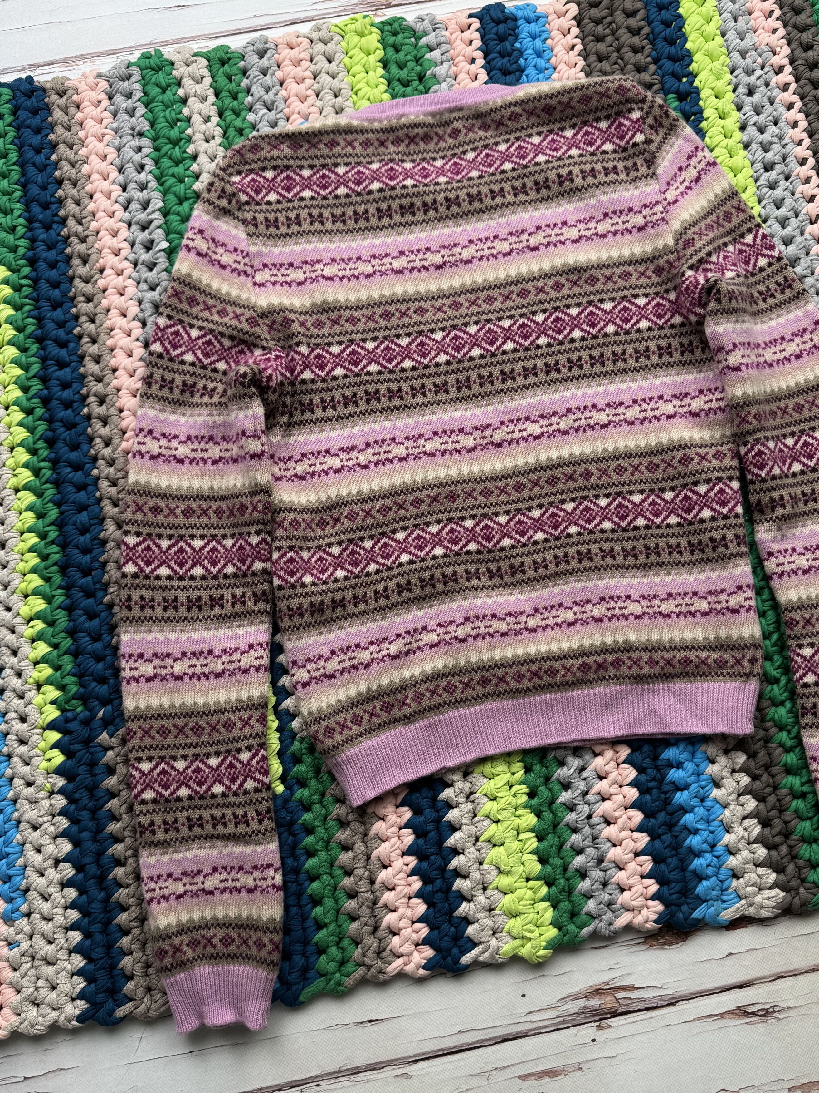 Dior Christian Dior Laine - Wool/Cashmere Arztec Sweater (V117) Size M / US 6-8 / IT 42-44 - 10 Thumbnail