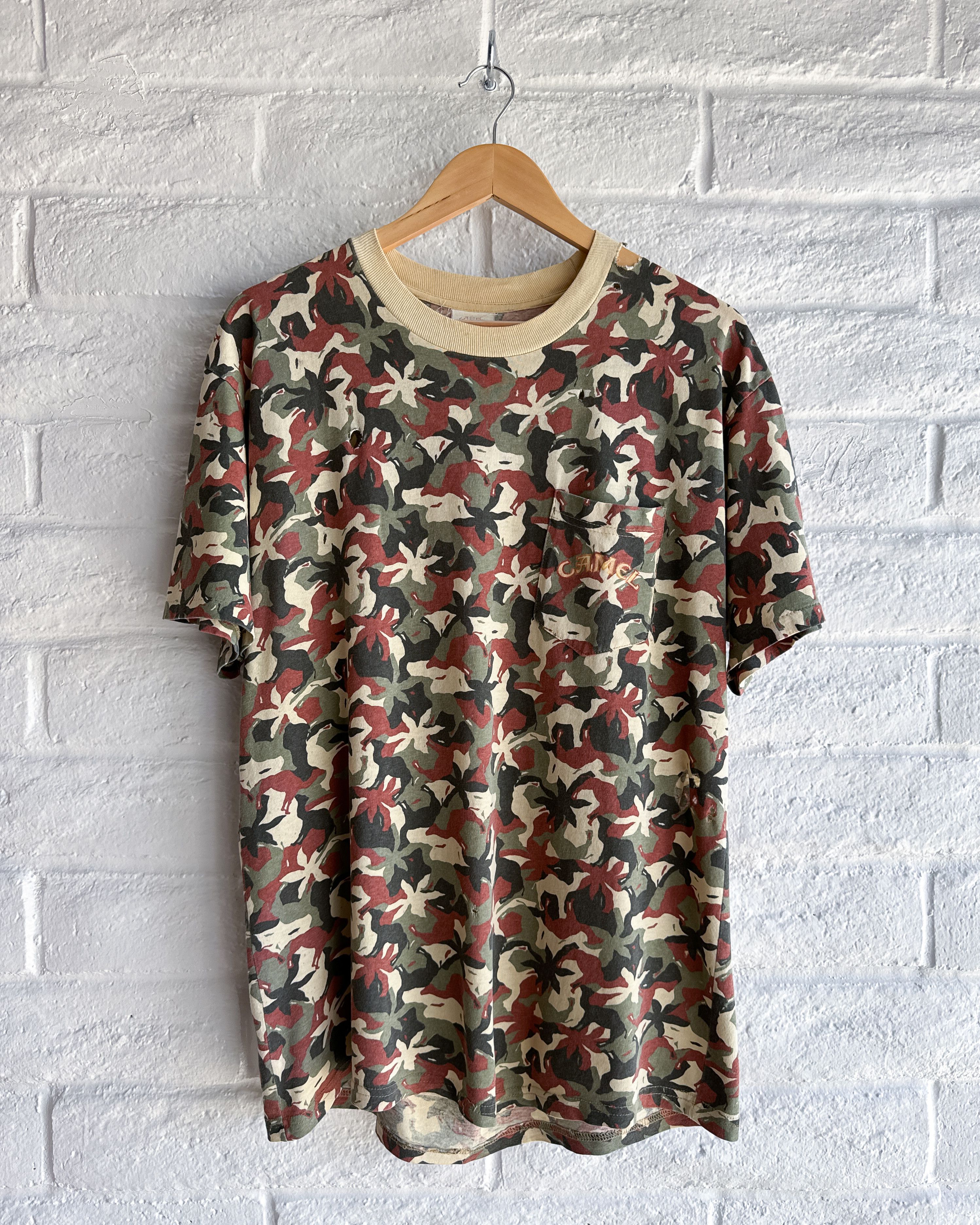 Camel Vintage 90s Camel Cigarettes Camo All Over Print T Shirt XL Size US XL / EU 56 / 4 - 1 Thumbnail