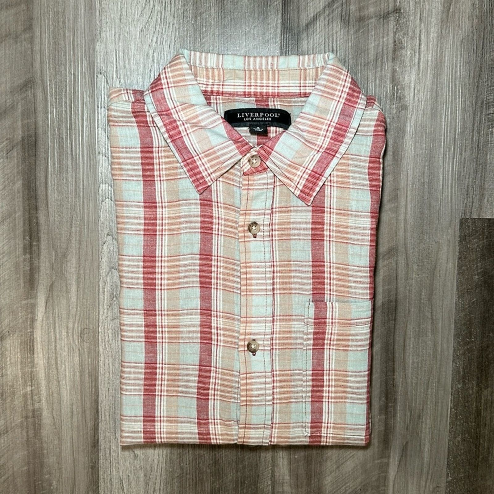 Other Liverpool Linen Blend Short Sleeve Button Down - Small Size US S / EU 44-46 / 1 - 1 Thumbnail