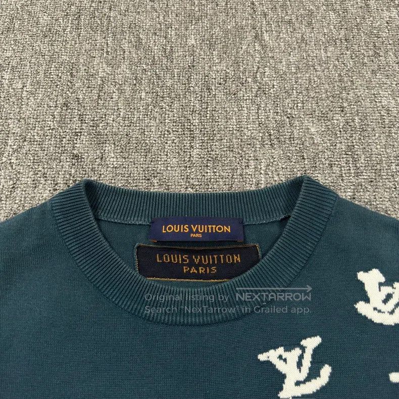 Louis Vuitton Louis Vuitton Blue piper knit short sleeve Size US S / EU 44-46 / 1 - 2 Thumbnail