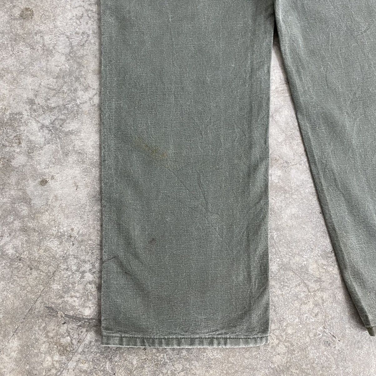 Carhartt Vintage Carhartt Faded Moss Green Carpenter Work Pants Size US 34 / EU 50 - 20 Thumbnail
