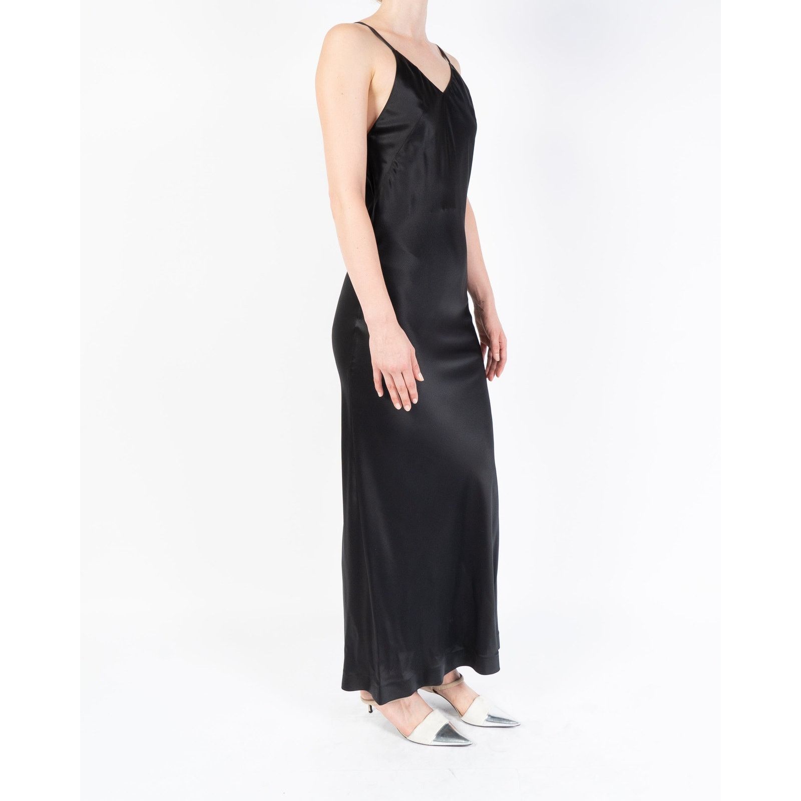 Haider Ackermann FW19 Dali Black Silk Dress Size S / US 4 / IT 40 - 4 Thumbnail