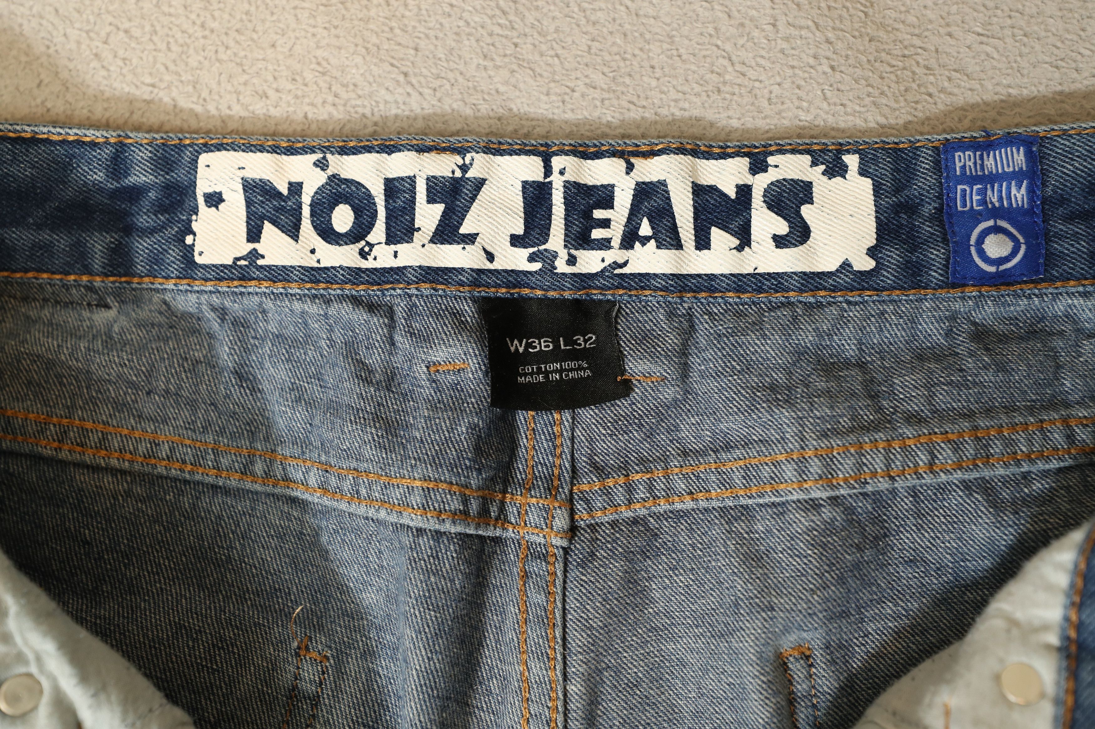 Other Vintage Y2K Noiz Jeans (36x32) Size US 36 / EU 52 - 8 Thumbnail