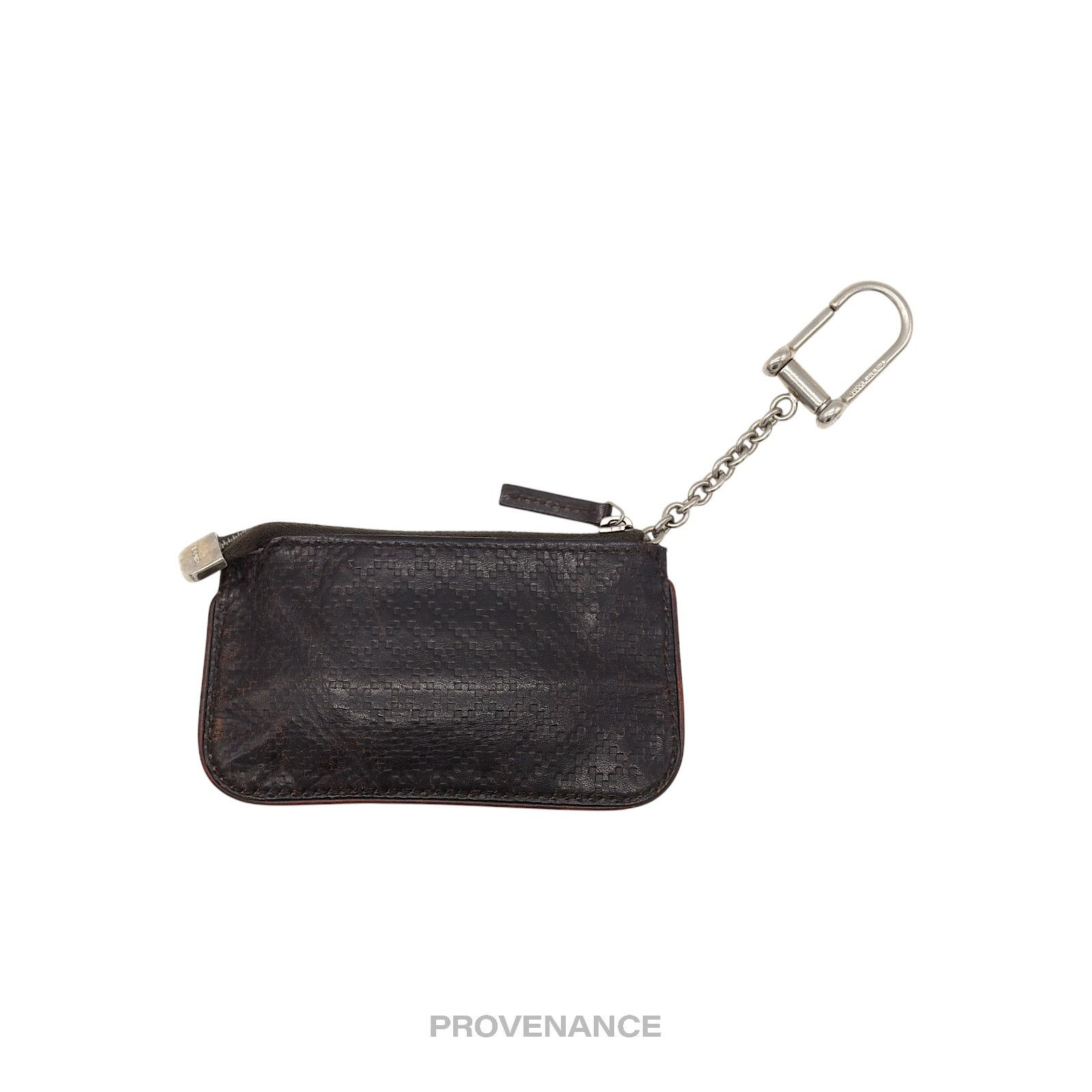 Gucci 🔴 Gucci Key Pouch Cles - Chocolate Diamante Leather Size ONE SIZE - 2 Thumbnail