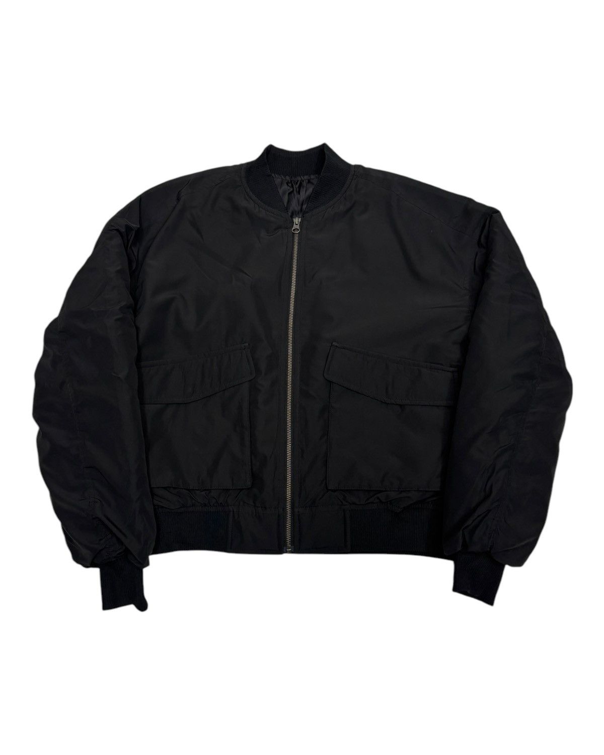 GU × Hysteric Glamour ❤️‍🔥RARE GU CROPPED PARACHUTE BOMBER JACKET RICK OWENS STYLE Size US L / EU 52-54 / 3 - 4 Thumbnail