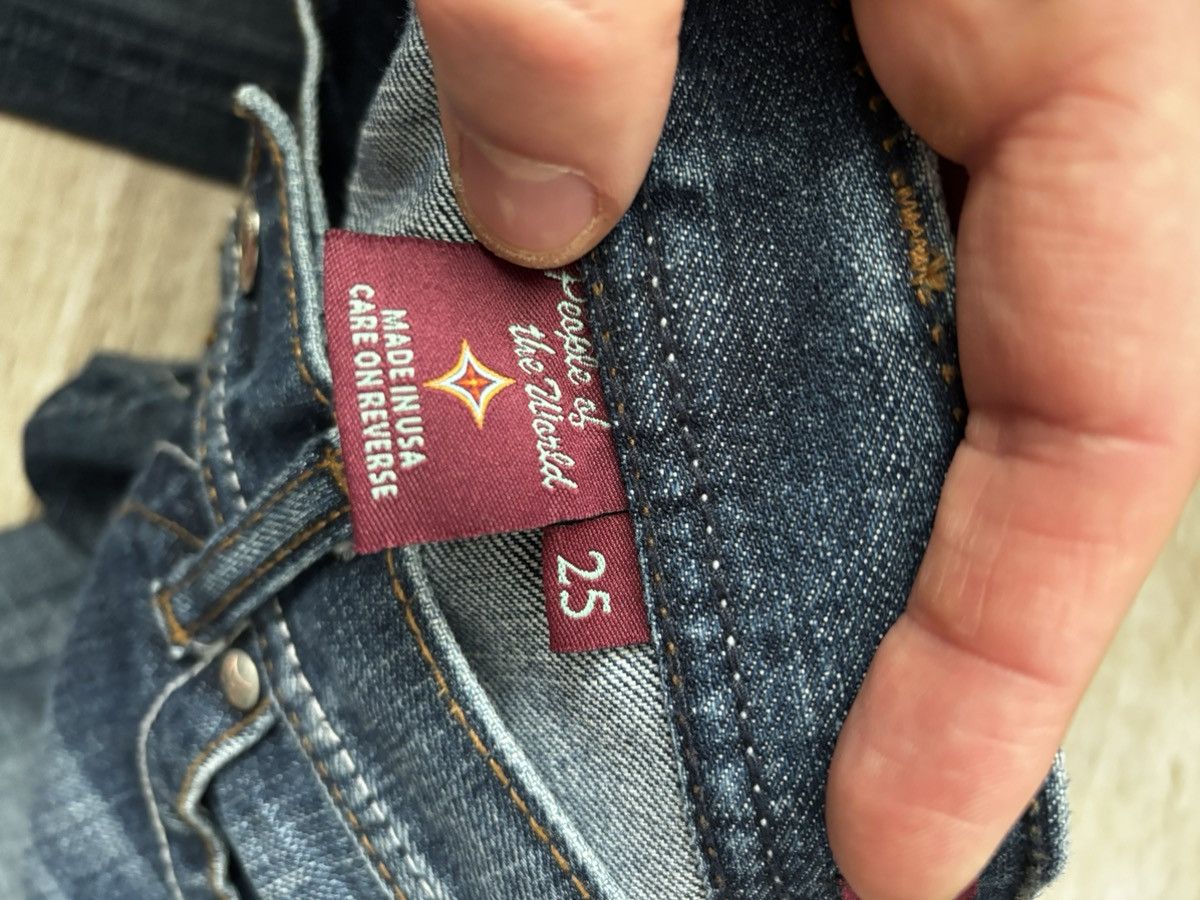 Other People of the World Vintage Y2K Flare Jeans Made in USA Size 25" / US 0 / IT 36 - 11 Thumbnail