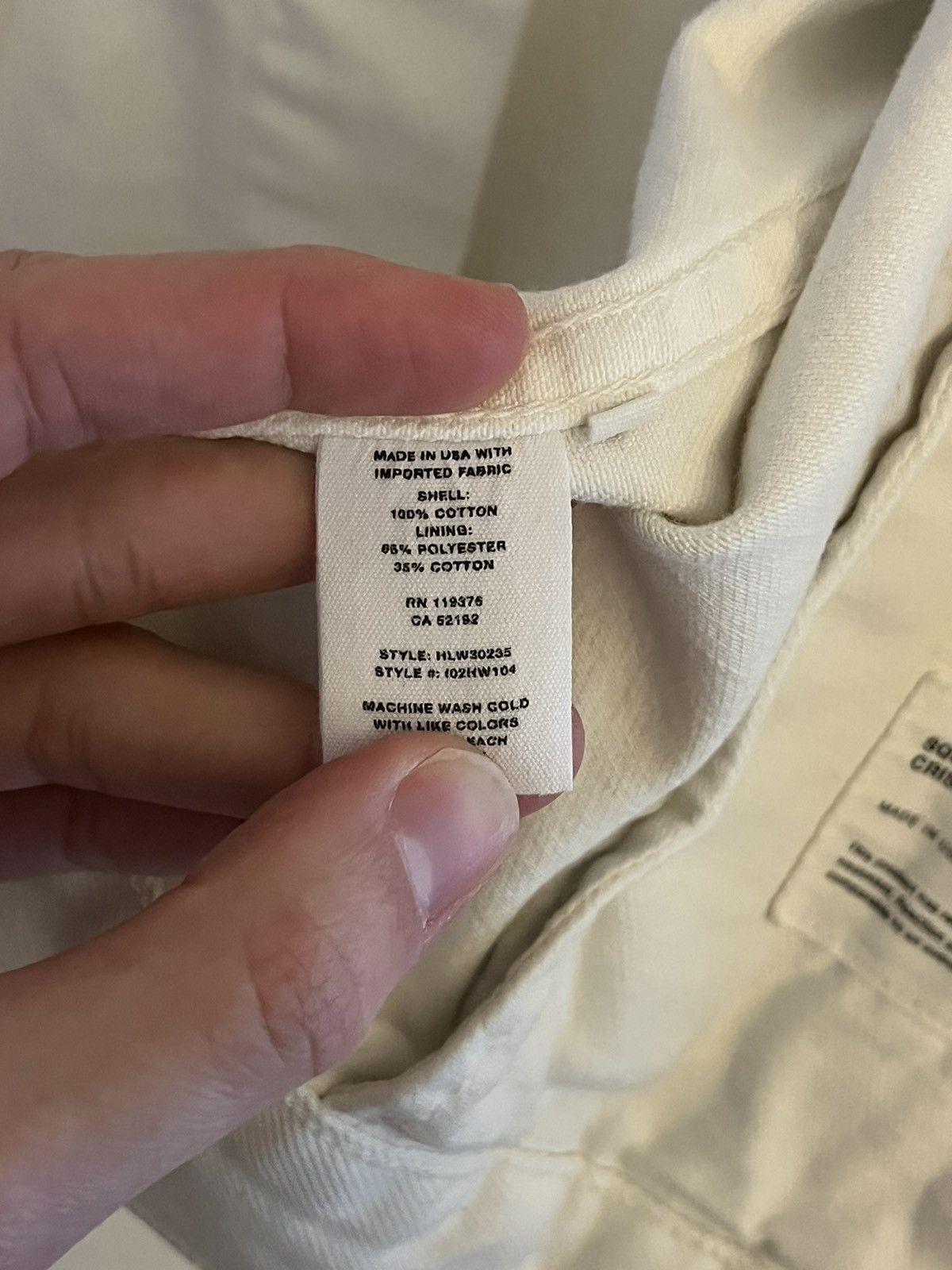 Helmut Lang Vintage Helmut Lang Women’s White Square Shoulder Jacket Size M / US 6-8 / IT 42-44 - 4 Thumbnail