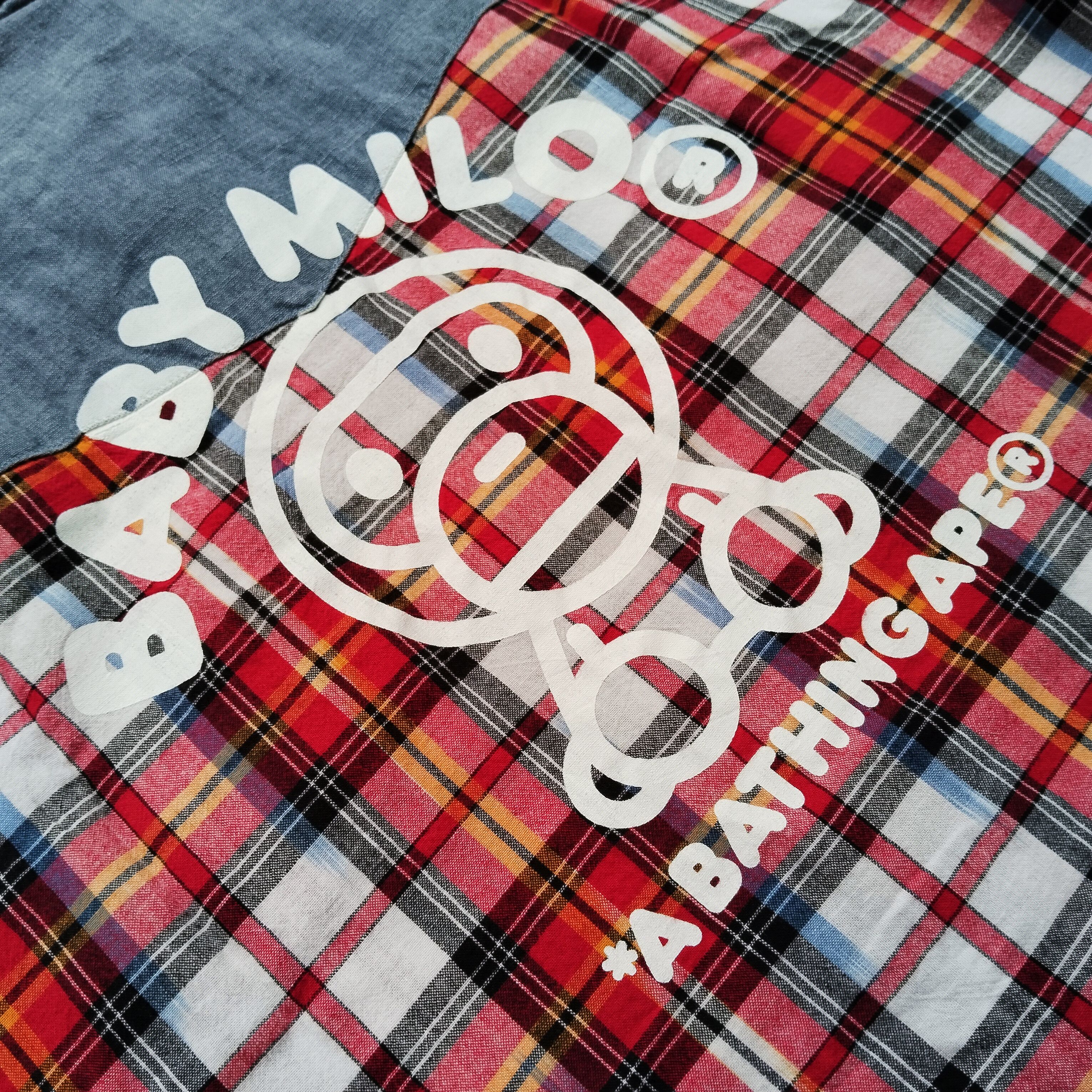 Bape Bape Baby Milo Gingham Button Up Size US S / EU 44-46 / 1 - 2 Thumbnail