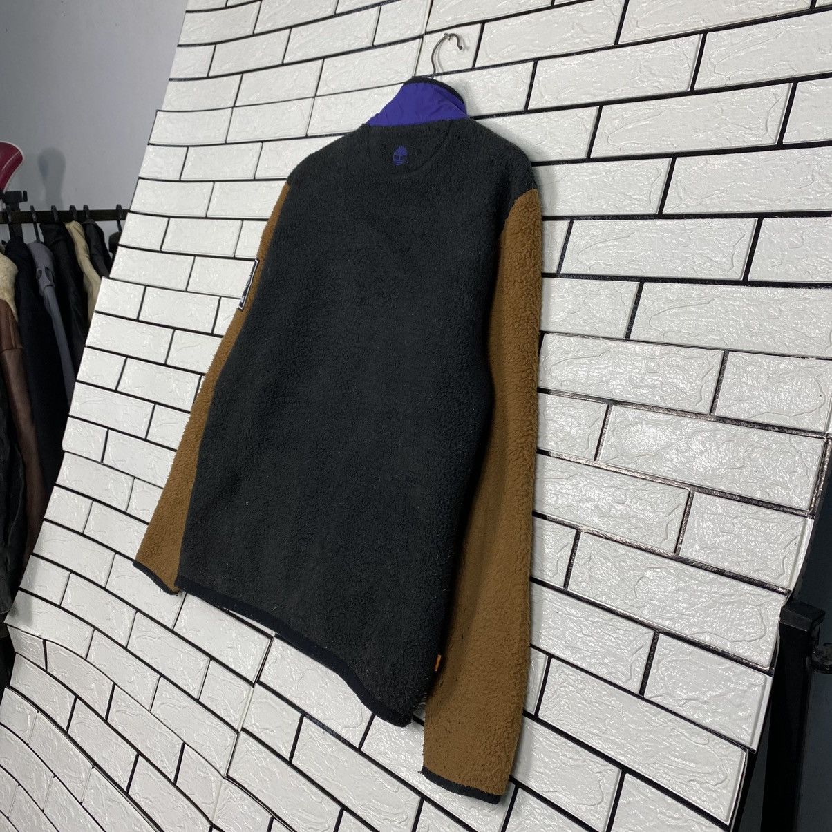 Japanese Brand 📌Fleece Sherpa Jacket Timberland Multi Color Block Size US M / EU 48-50 / 2 - 10 Thumbnail