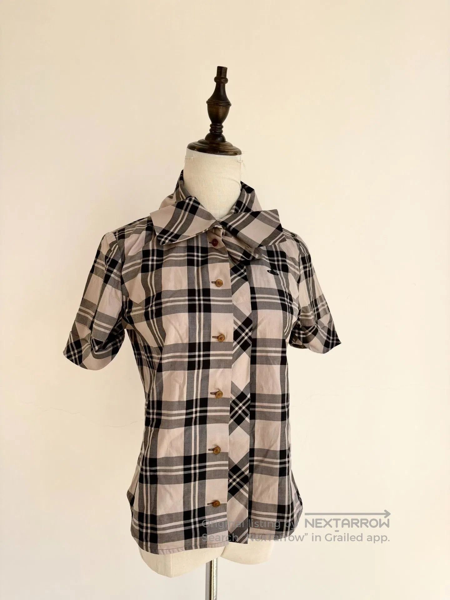 Vivienne Westwood Vivienne Westwood Vintage Beige Plaid Shirt. Size M / US 6-8 / IT 42-44 - 1 Thumbnail