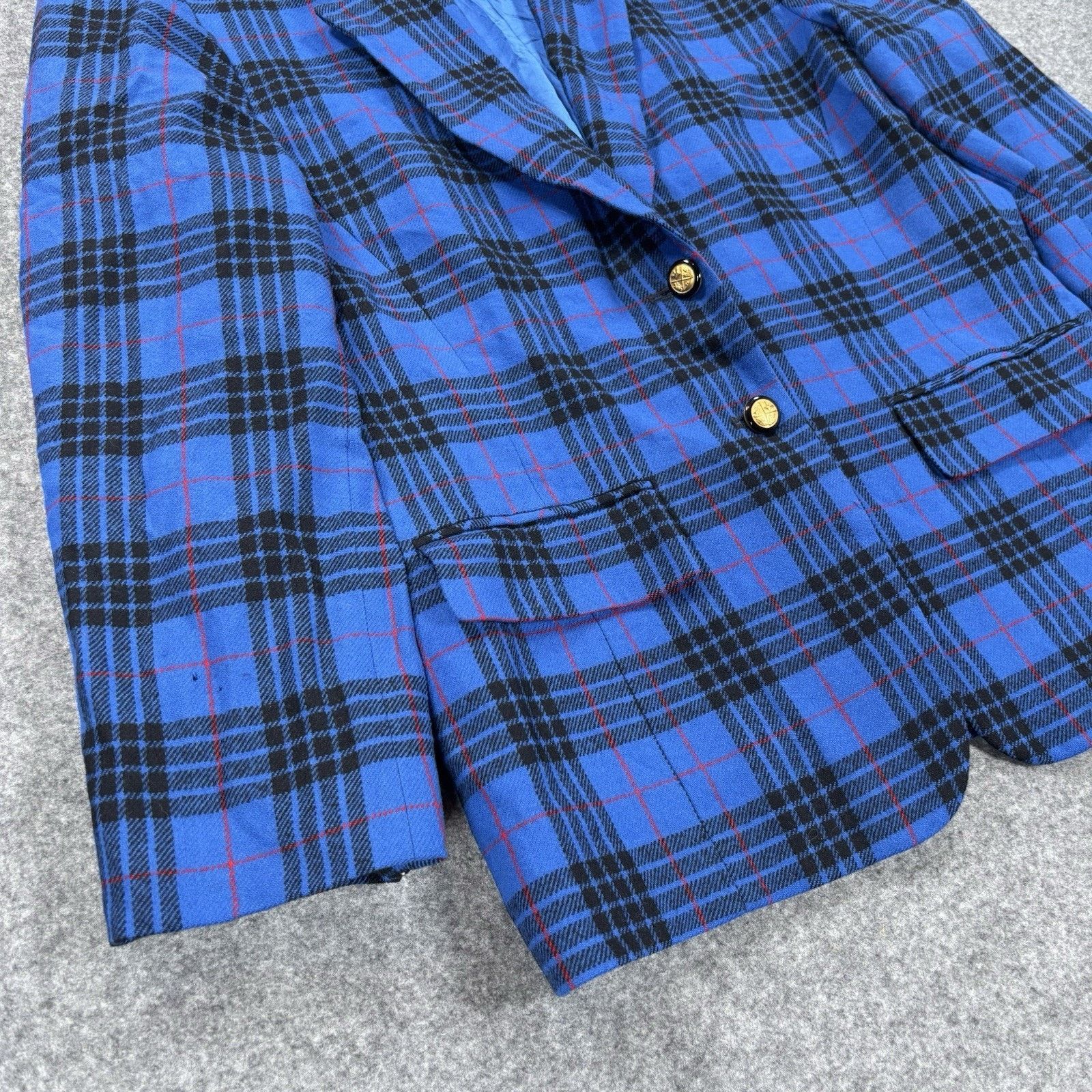 Pendleton Vintage Pendleton Blazer Womens 12 Blue Morgan Scottish Wool Size XL / US 12-14 / IT 48-50 - 3 Thumbnail