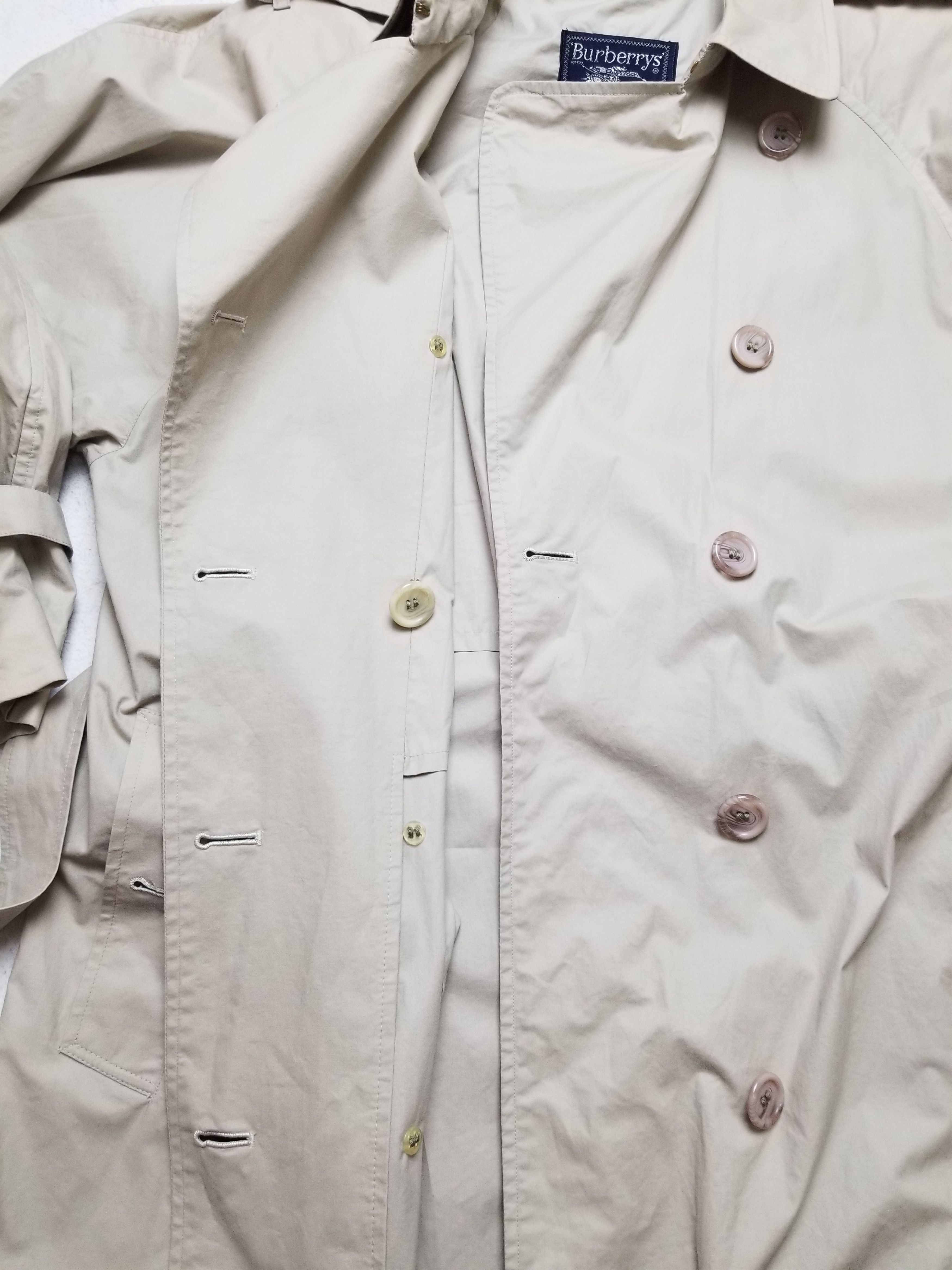 Burberry Burberrys Exlong 100% Cotton Duble Blessted Trench Coat Size M / US 6-8 / IT 42-44 - 8 Thumbnail