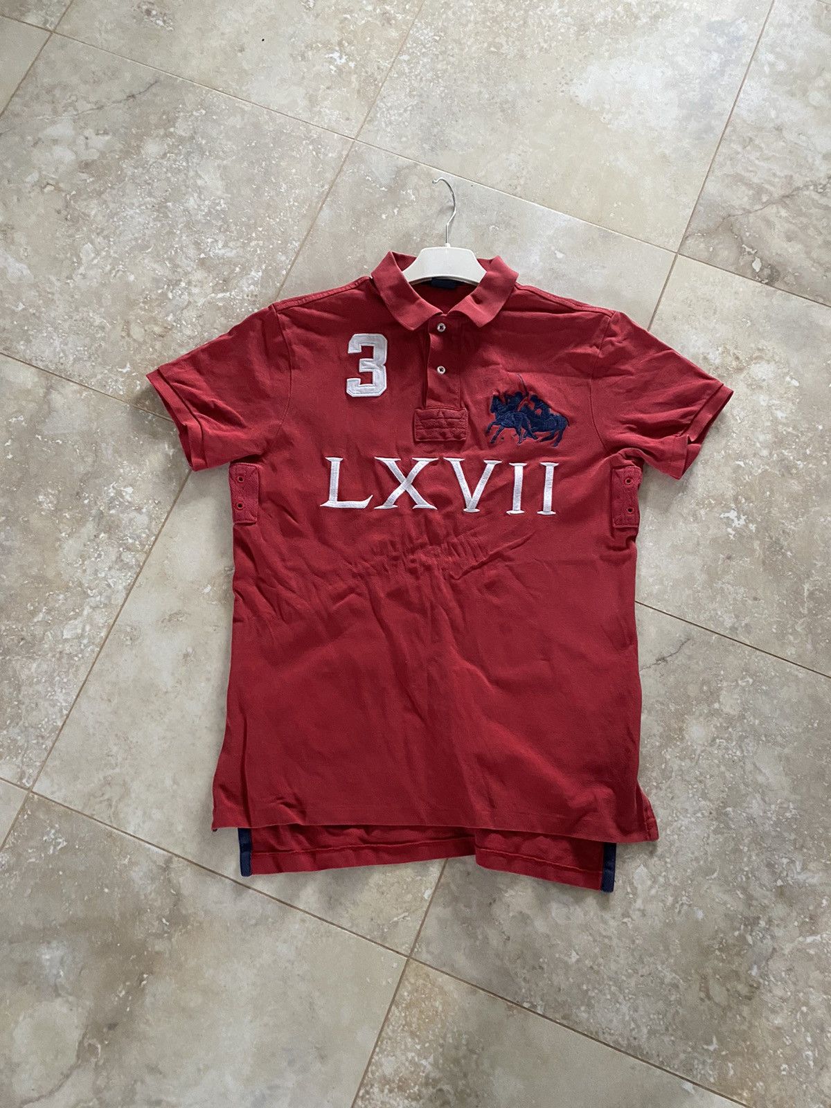Polo Ralph Lauren Vintage Crazy Polo Ralph Lauren LXII#3 Big Logo Polo T-Shirt Size US M / EU 48-50 / 2 - 7 Thumbnail