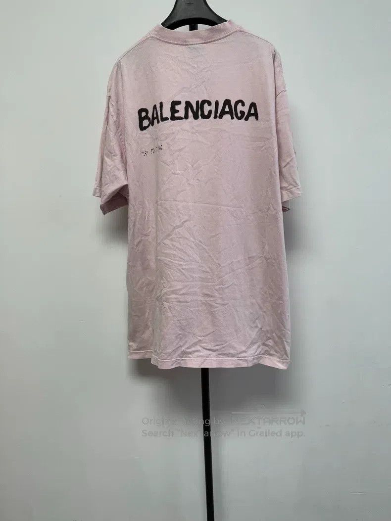 Balenciaga Balenciaga Letter Shadow Printed Short Sleeve T-Shirt Size US M / EU 48-50 / 2 - 2 Thumbnail