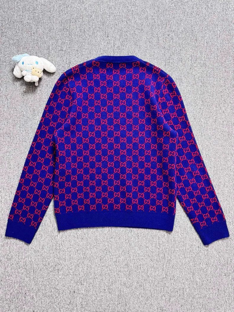 Gucci Gucci Monogram Wool Knit Sweater Size M-2506 Size US M / EU 48-50 / 2 - 2 Thumbnail