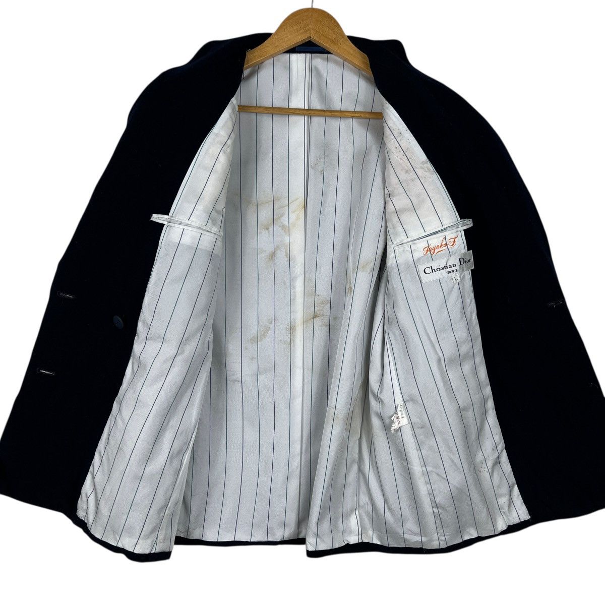 Christian Dior Monsieur Christian Dior Double Breasted wool Coat Jacket Size US L / EU 52-54 / 3 - 10 Thumbnail