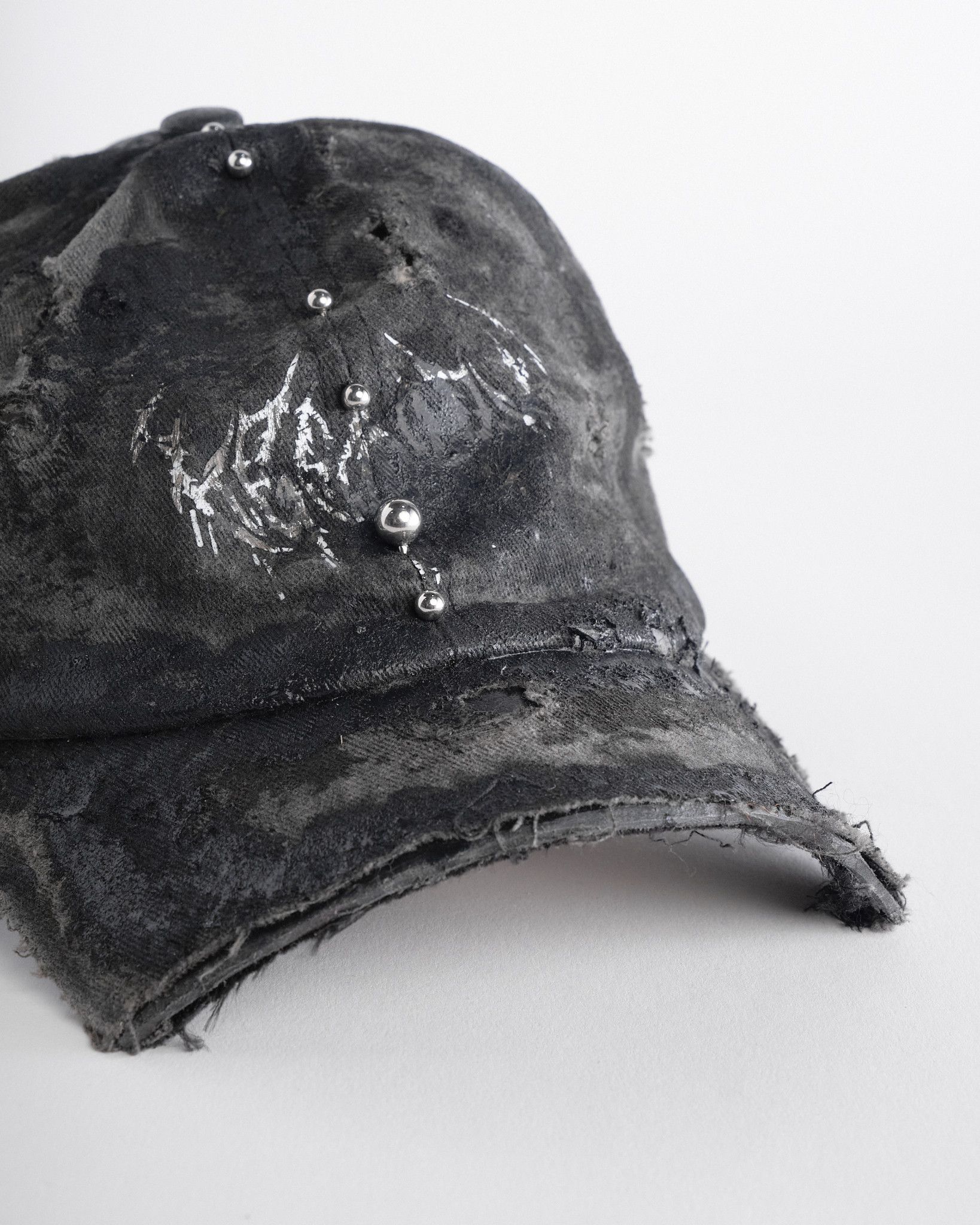 Other ASTROBOI* 'Indie XXX' Black .5 Visor Pierced Hat Size ONE SIZE - 8 Thumbnail