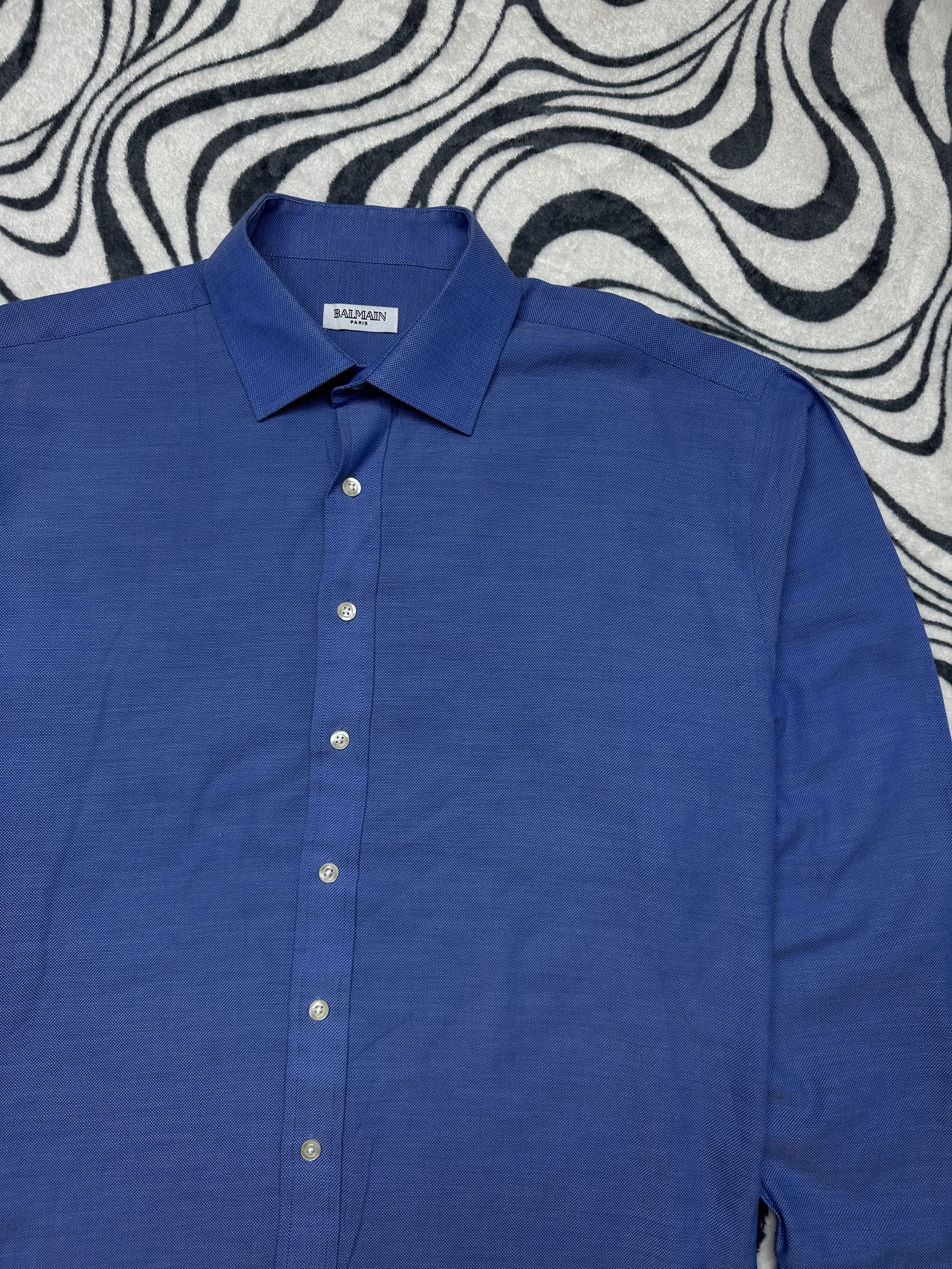 Balmain Balmain Paris Vintage Mens Long Sleeve Shirt With Cufflinks Size US XL / EU 56 / 4 - 2 Thumbnail