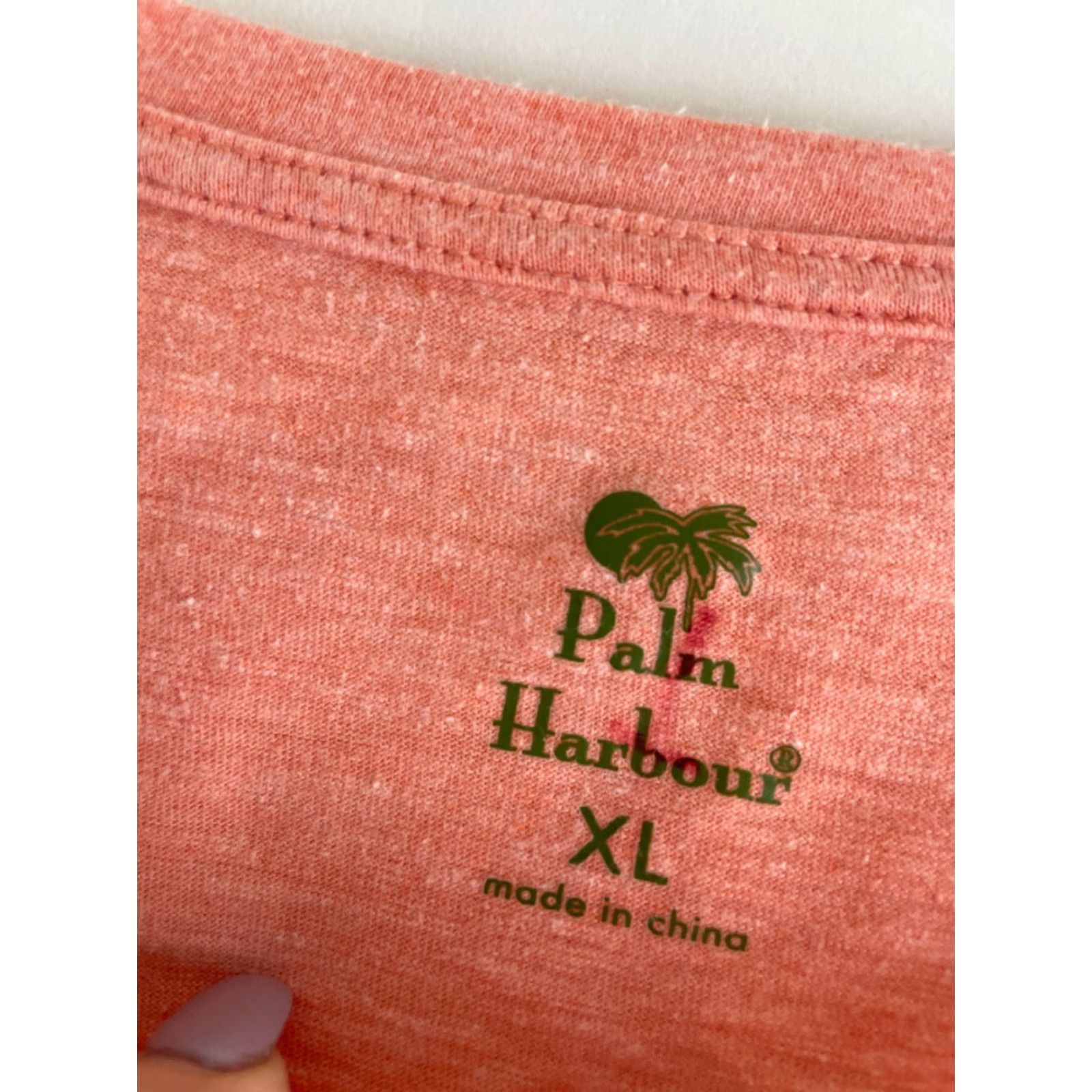 Nautica VINTAGE Pal Harbour Shirt Womens XL Peach Sail Boat Nautical 3/4 Sleeve Crewneck Size XL / US 12-14 / IT 48-50 - 7 Thumbnail