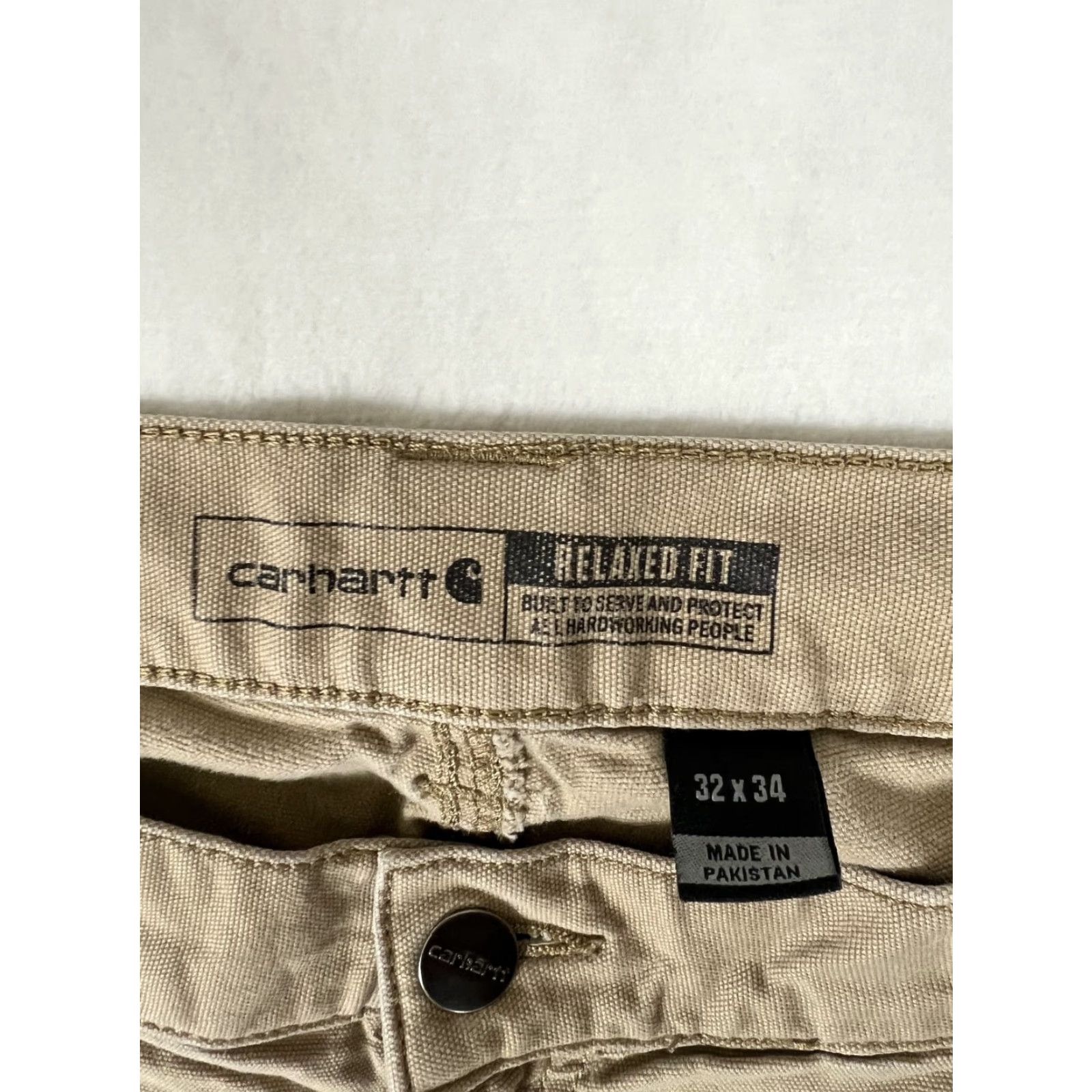 Carhartt Carhartt Pants 30x32 Beige Relaxed Fit Workwear Stain Distressed Vintage No N/A Size US 30 / EU 46 - 7 Thumbnail