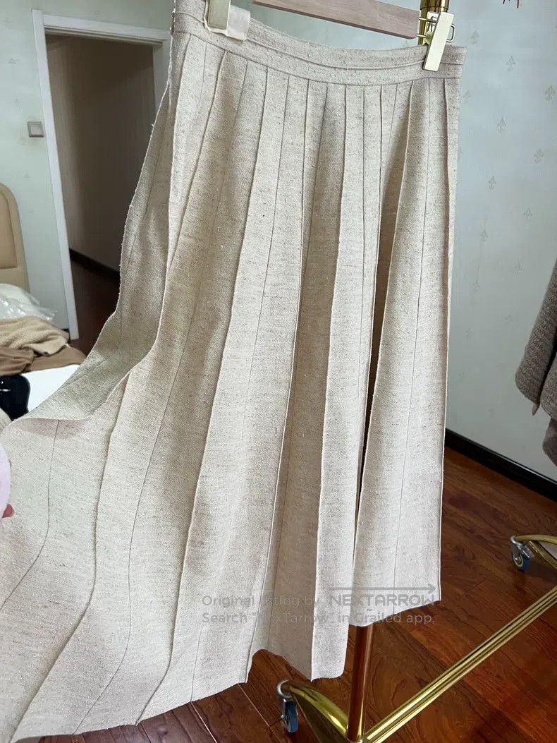 Brunello Cucinelli Brunello Cucinelli Wool Silk Pleated Skirt Size 27" / US 4 / IT 40 - 4 Thumbnail